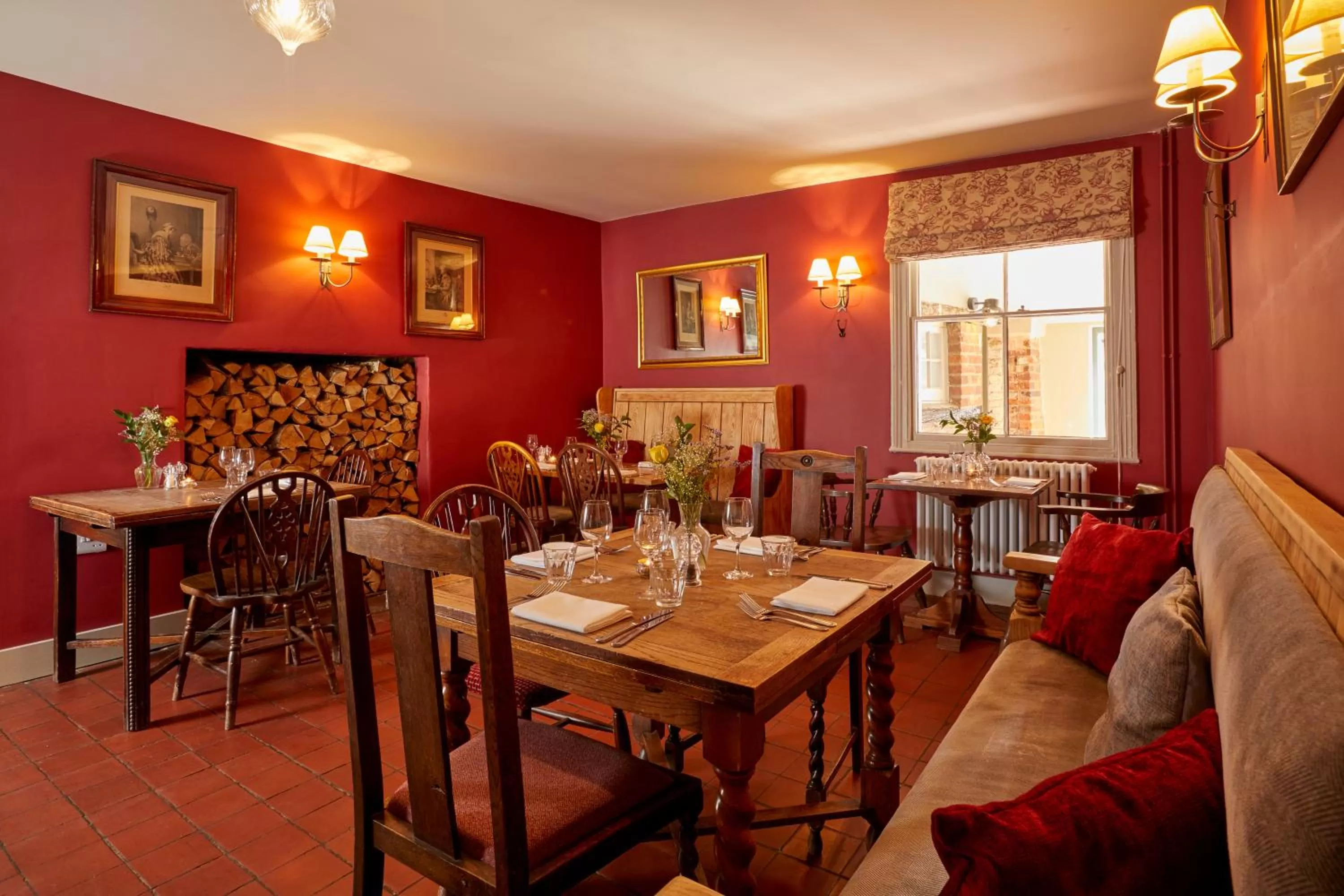 Dining area in The Greyhound Inn