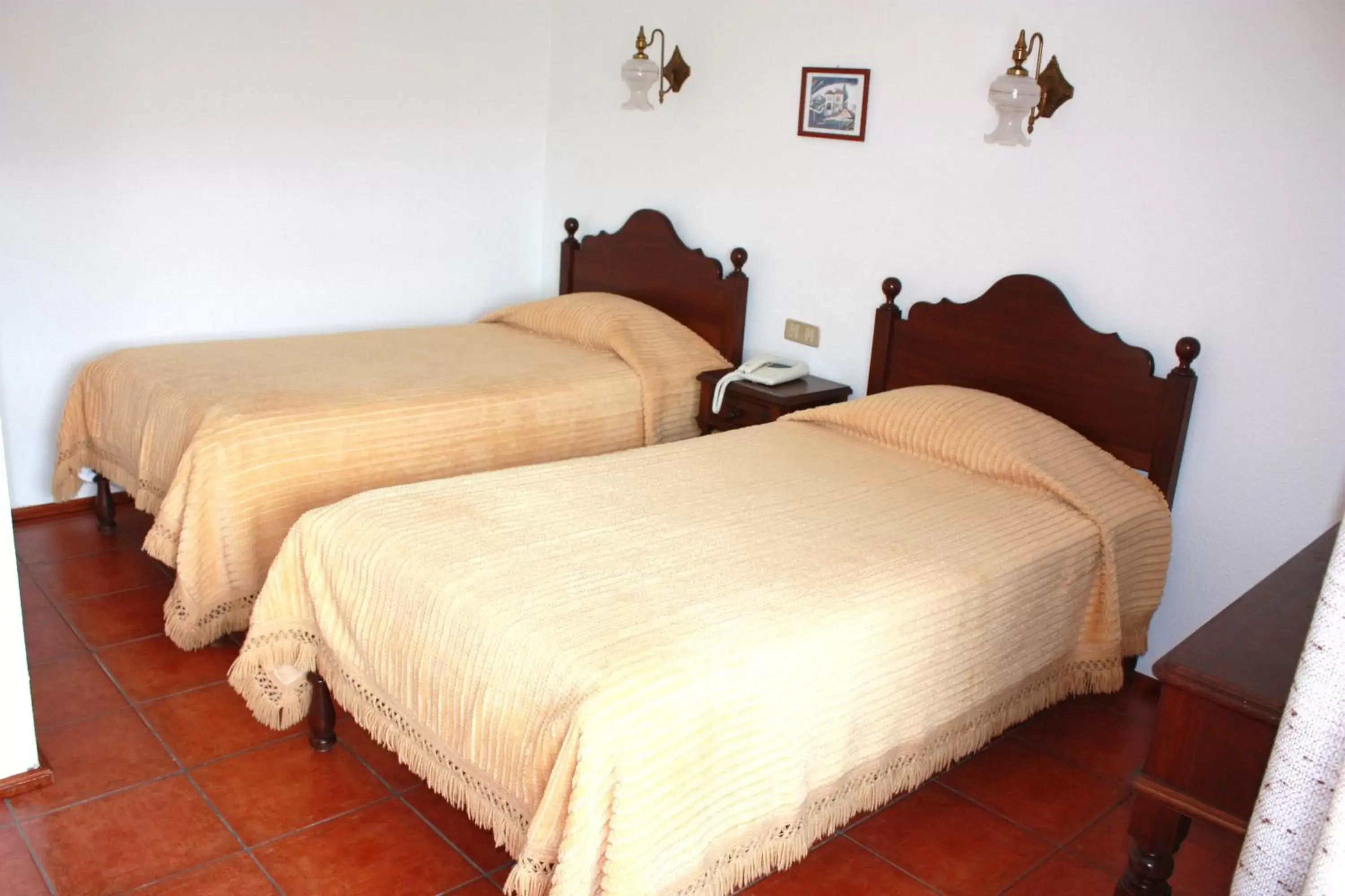 Bed in Hotel Dona Leonor