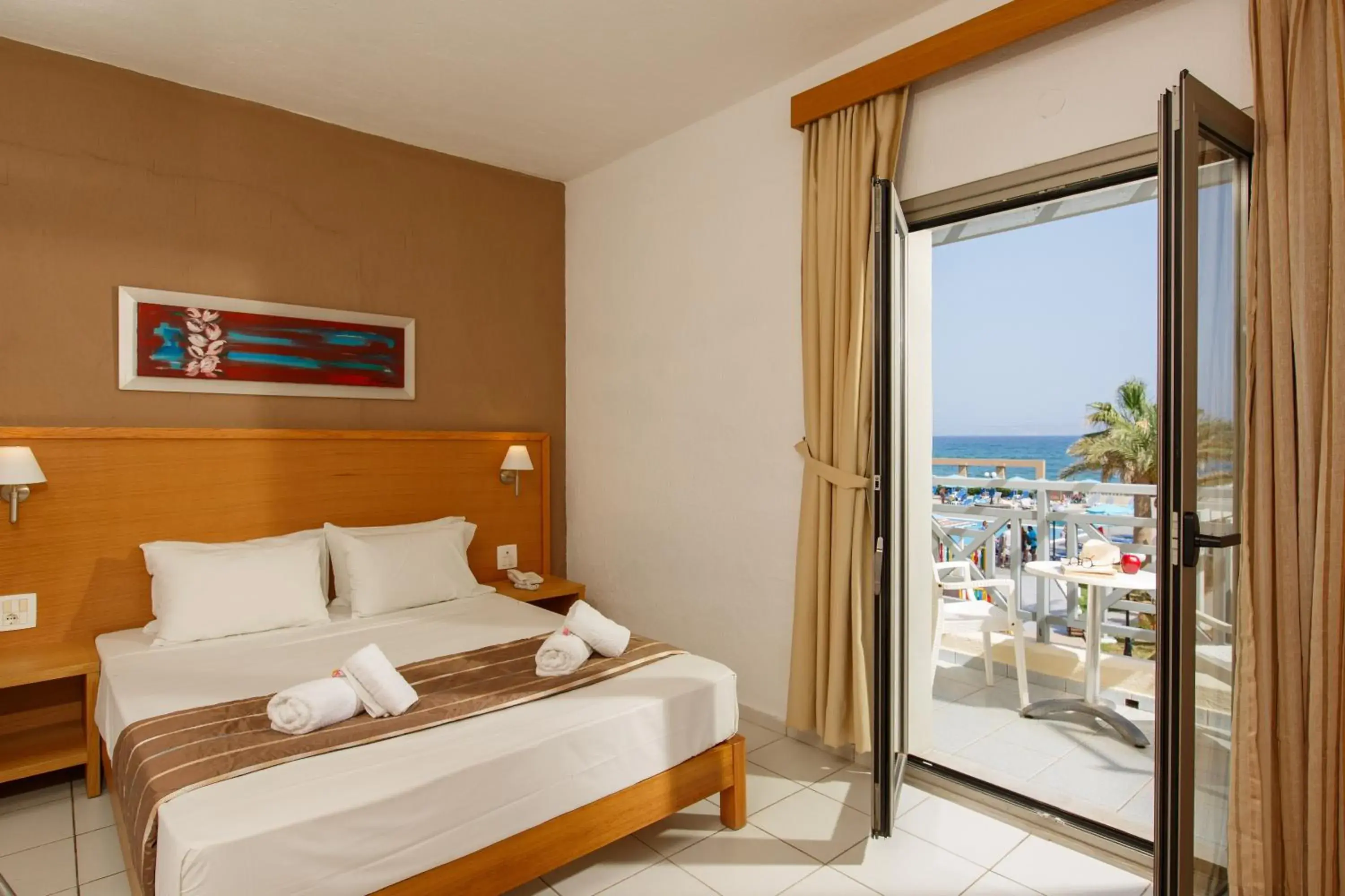 Bed in Europa Beach Hotel