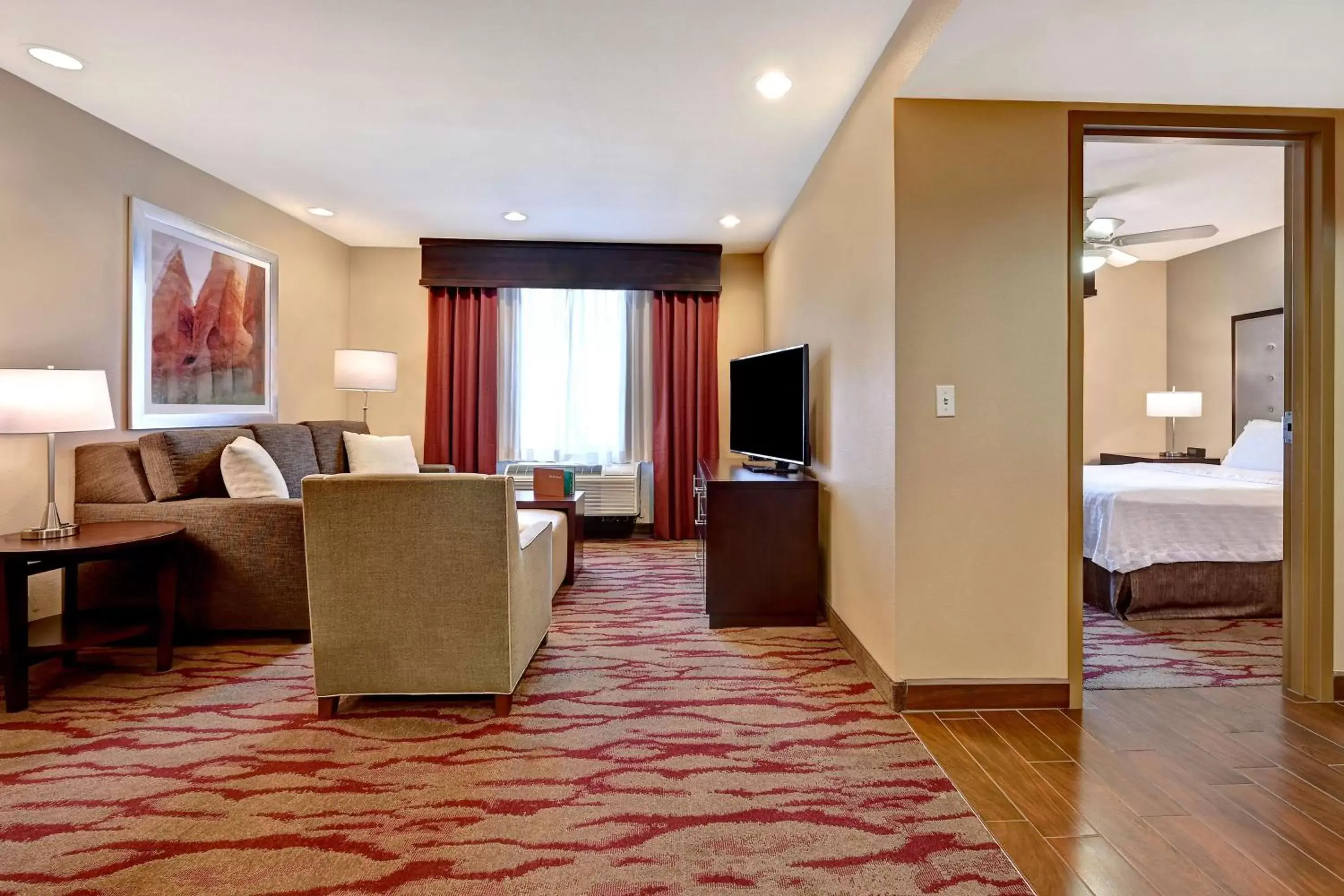 Living room, Seating Area in Homewood Suites by Hilton Albuquerque Airport