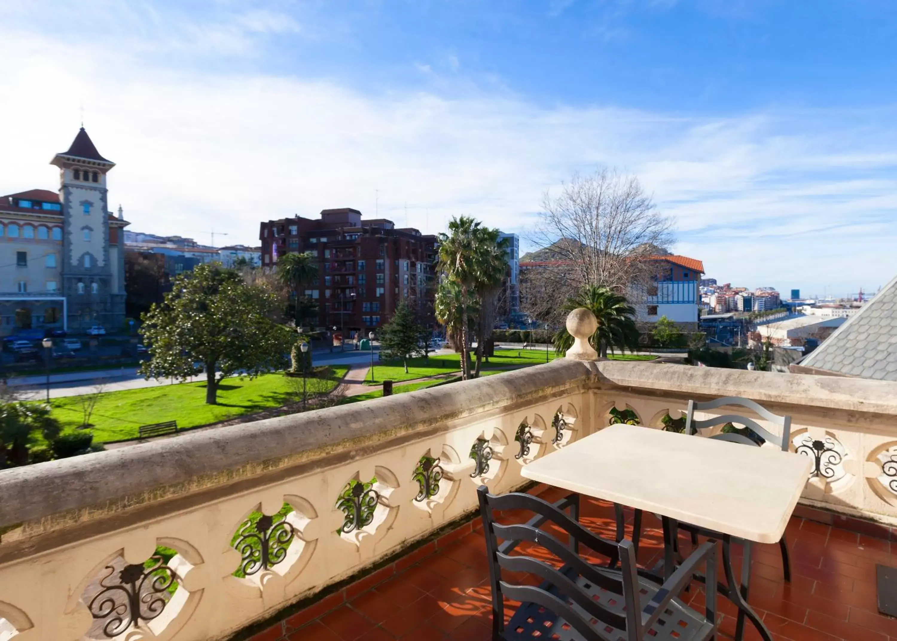 Balcony/Terrace in Hotel URH Palacio de Oriol