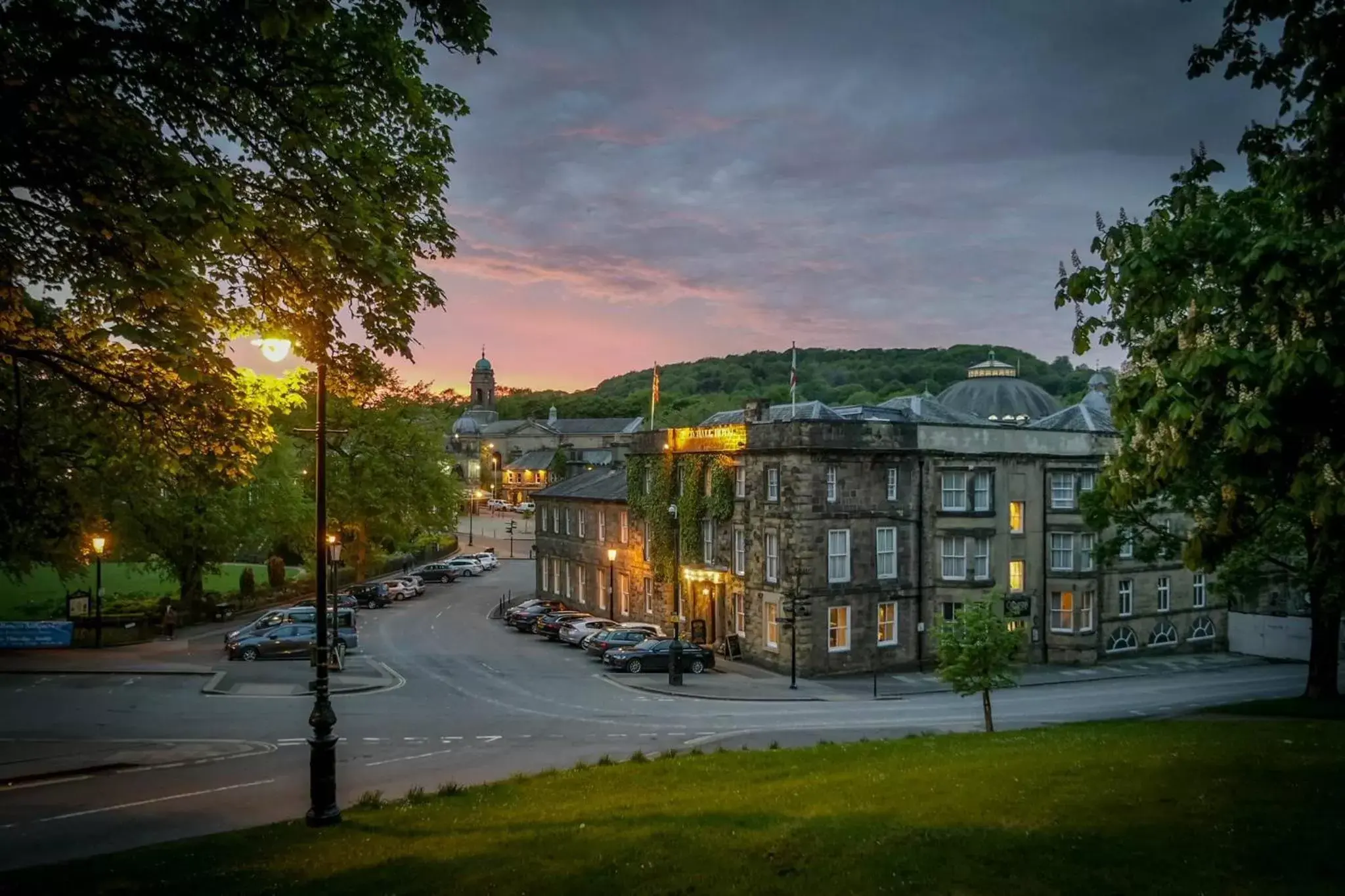 Sunset in Old Hall Hotel