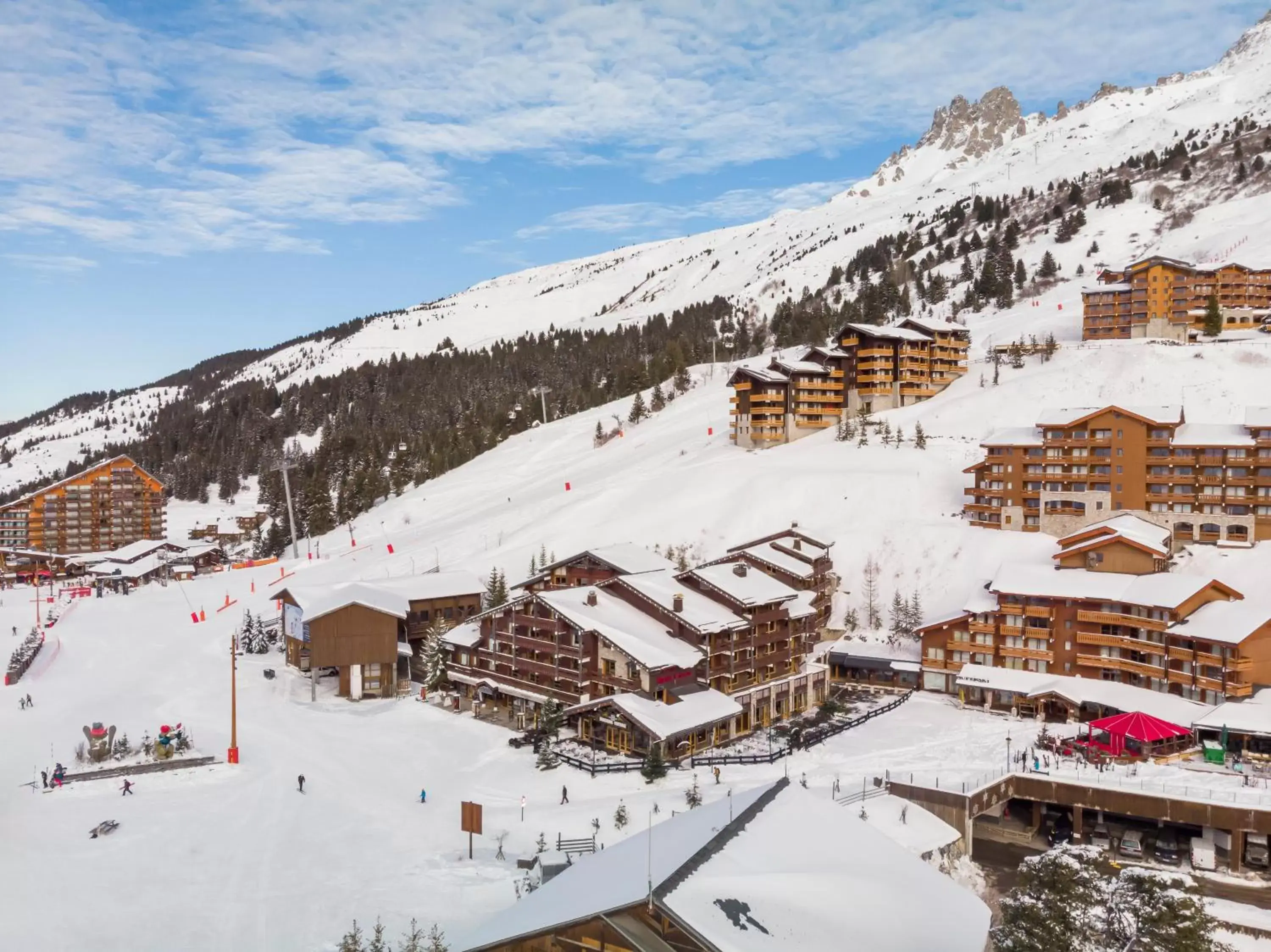 Property building, Winter in Hotel Mont Vallon