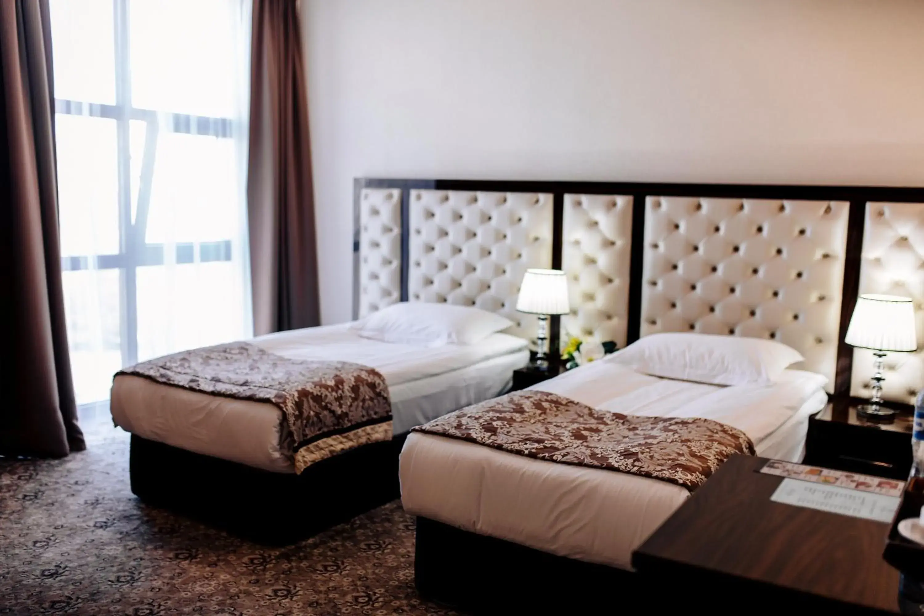 Decorative detail, Bed in Plaza Hotel Bishkek