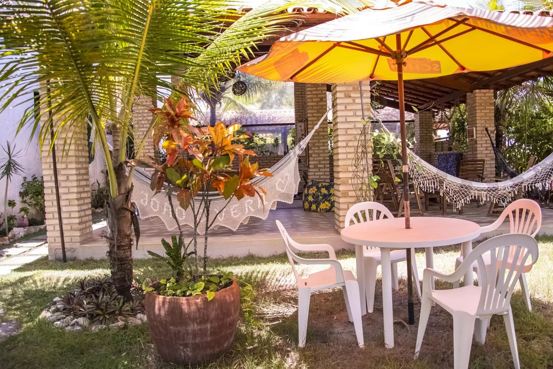 Patio in Pousada Lagoa Pequena