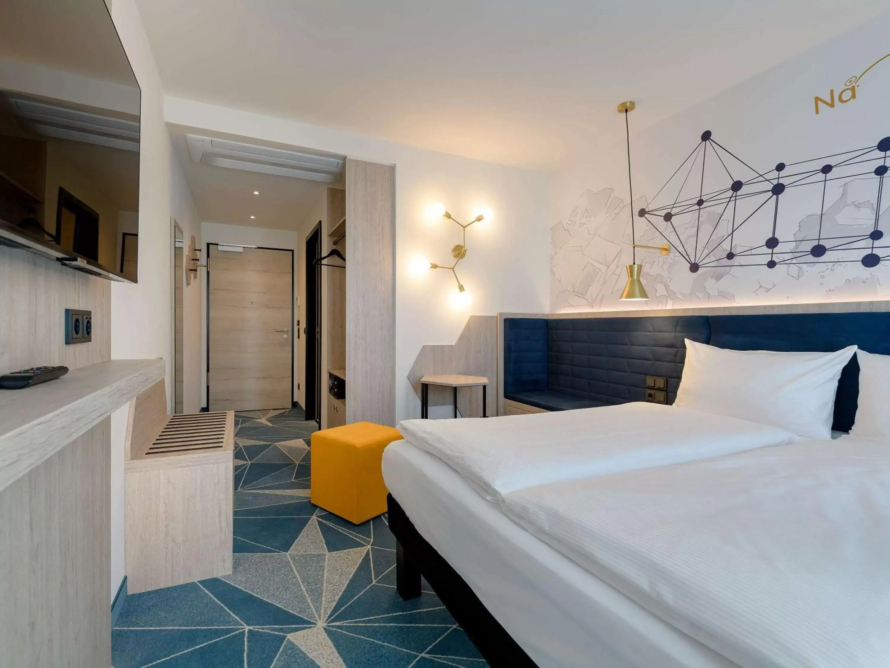 Bedroom, Bed in ibis Styles Bad Reichenhall