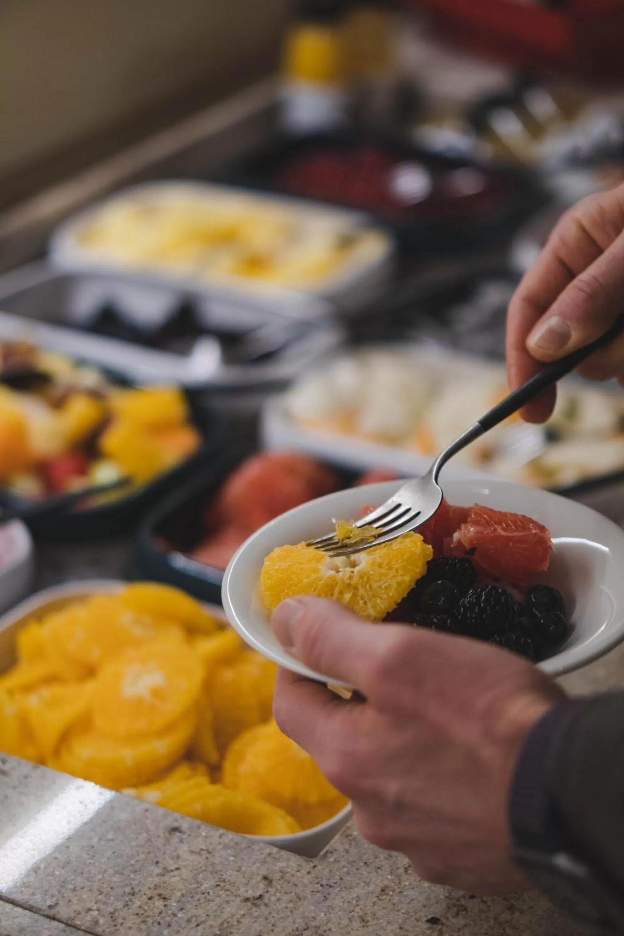 Buffet breakfast in Steigenberger Icon Parkhotel Düsseldorf