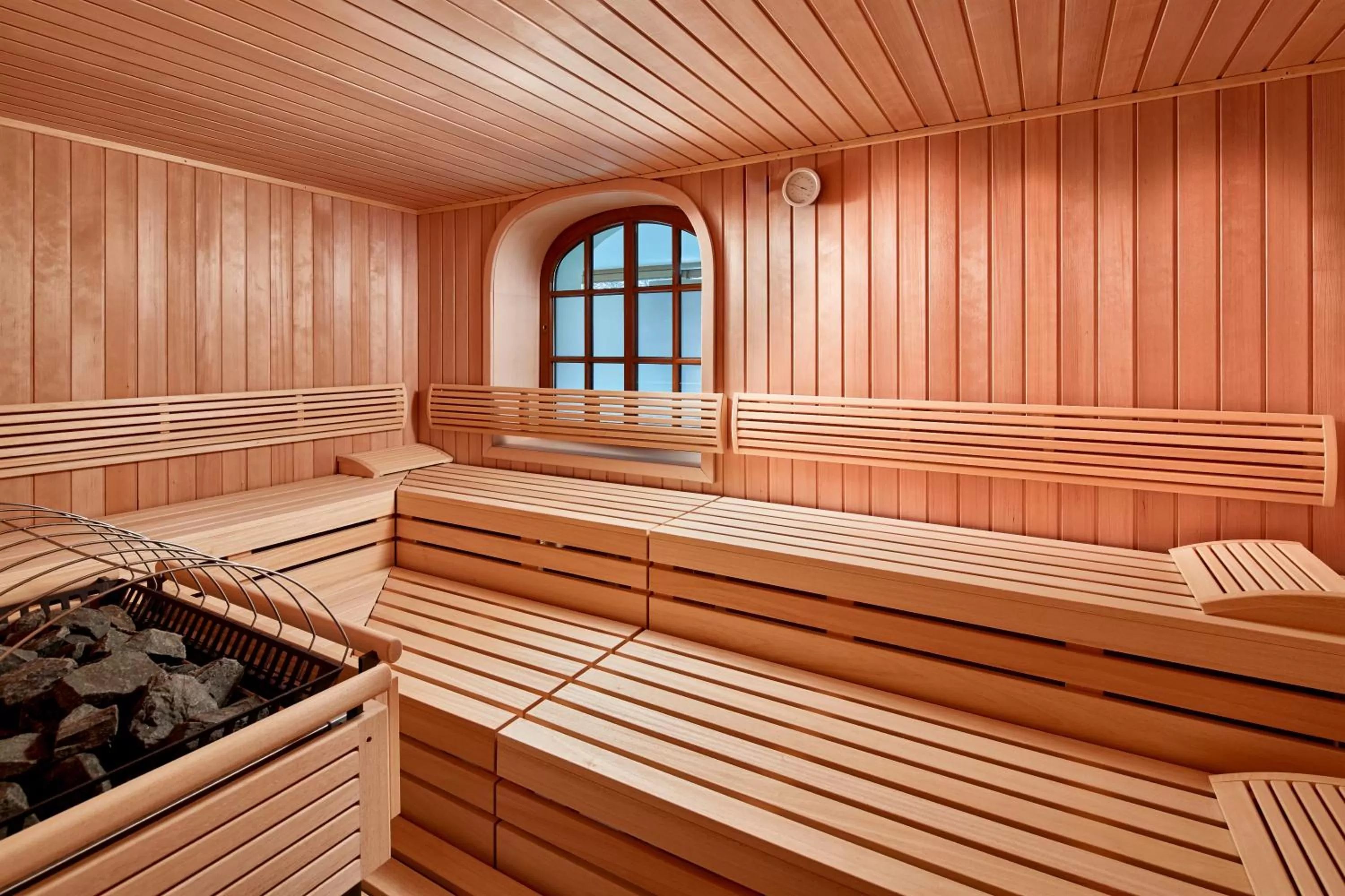 Sauna in Relais & Châteaux Hotel Tennerhof