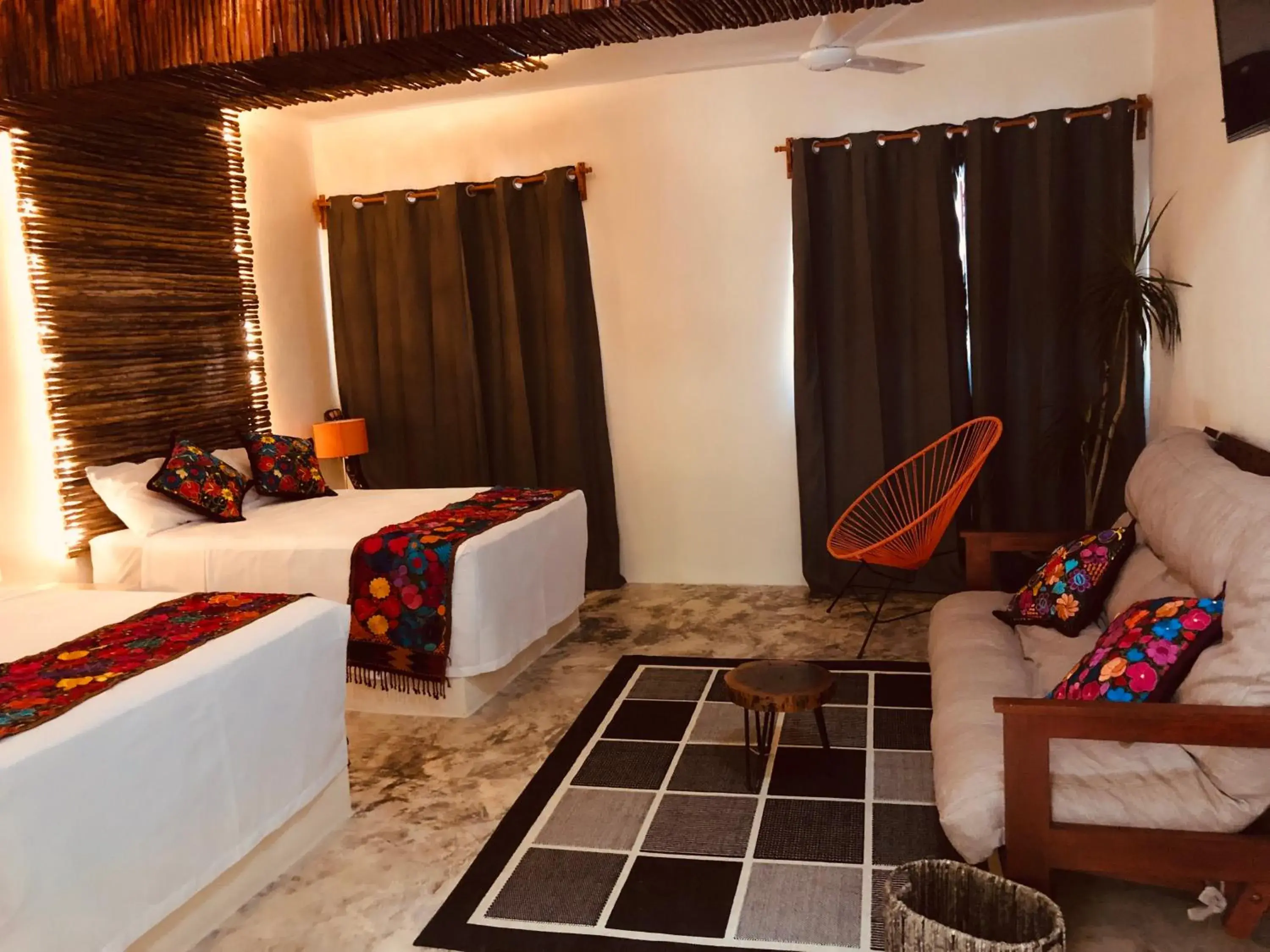 Bed in Tierra maya Hotel & Sanctuary