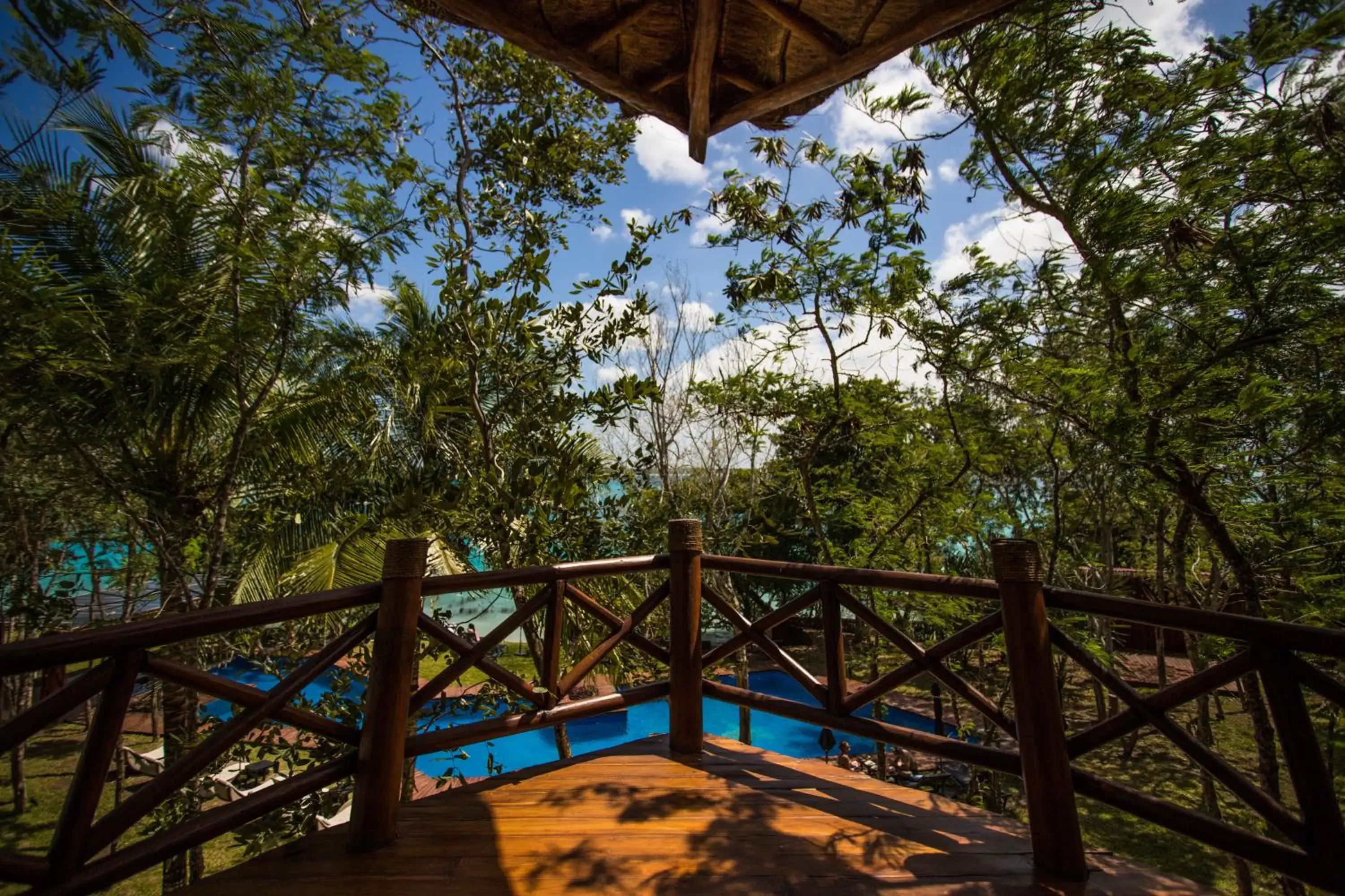 Balcony/Terrace, Pool View in Mia Bacalar Luxury Resort & Spa