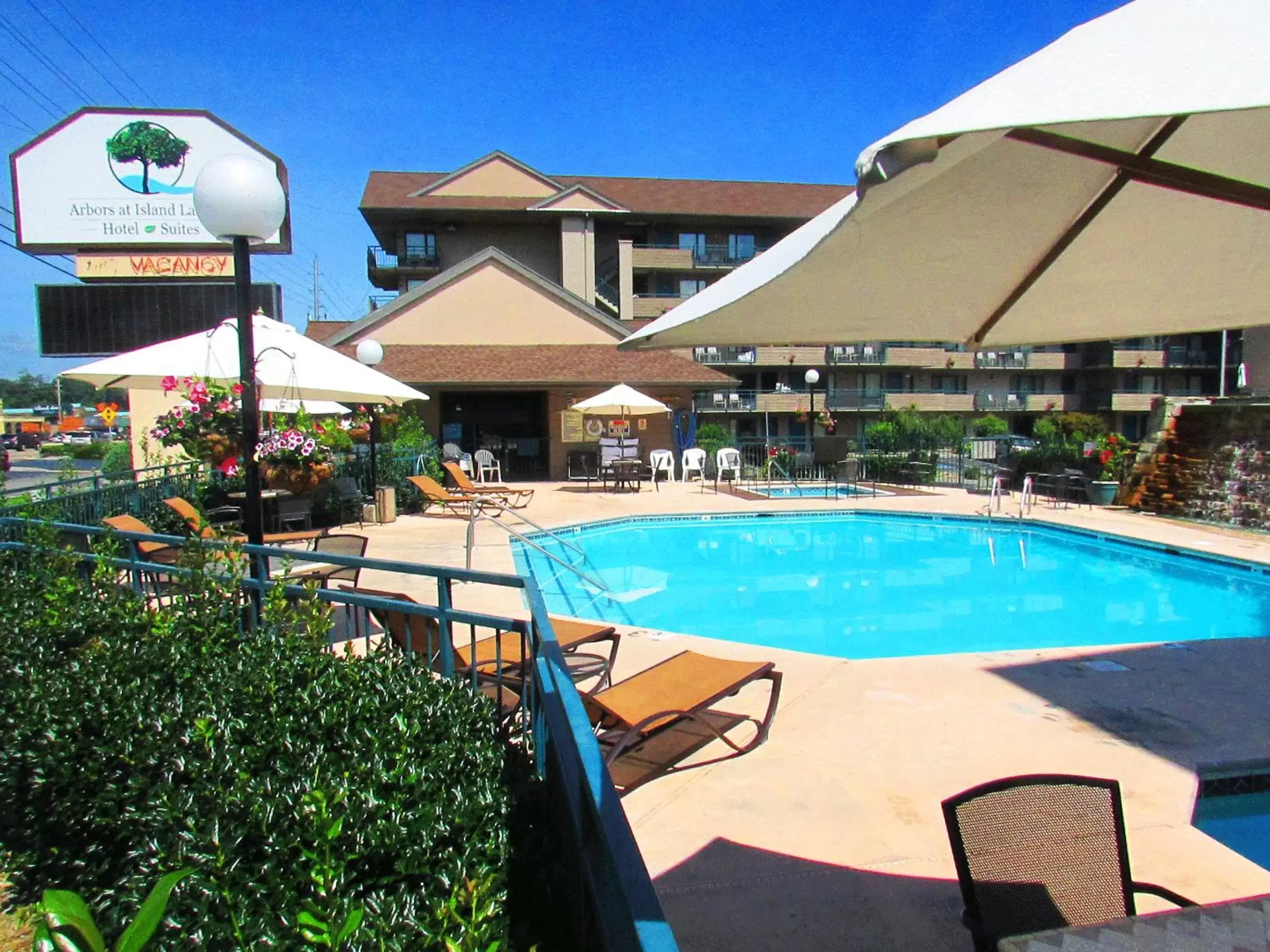 Swimming Pool in Arbors at Island Landing Hotel & Suites