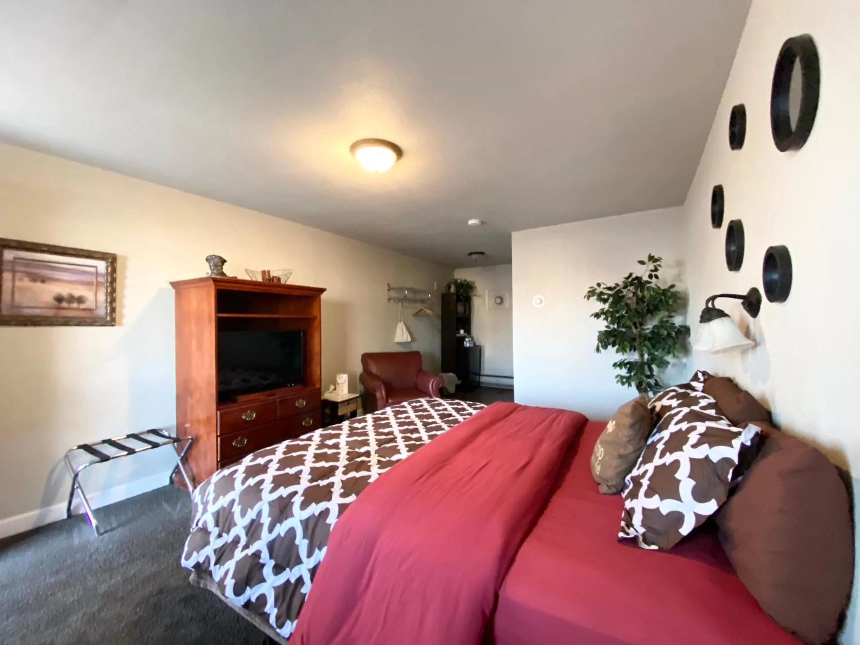 Bed in Roundtop Mountain Vista - Cabins and Motel