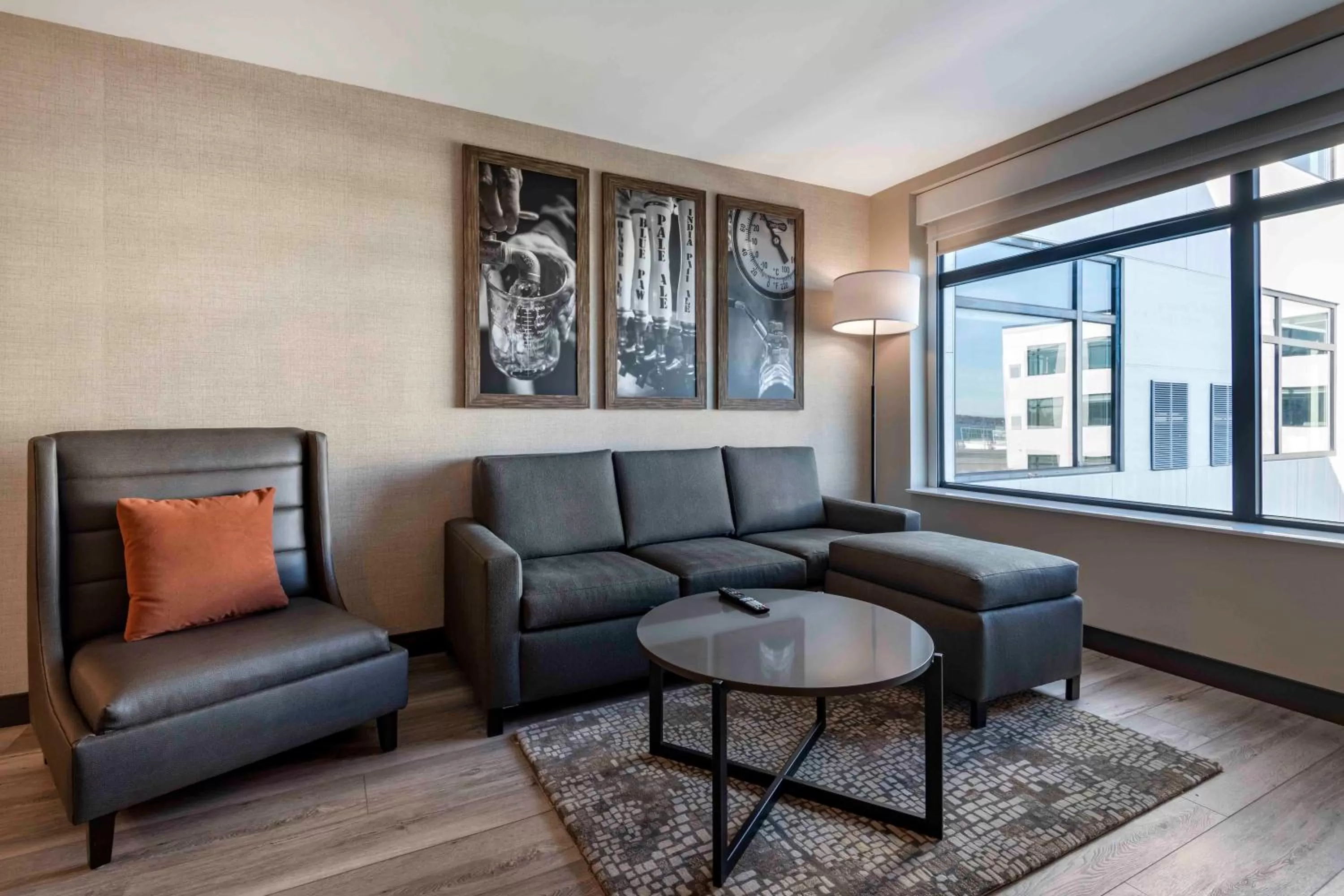 Living room in Cambria Hotel Portland Downtown Old Port