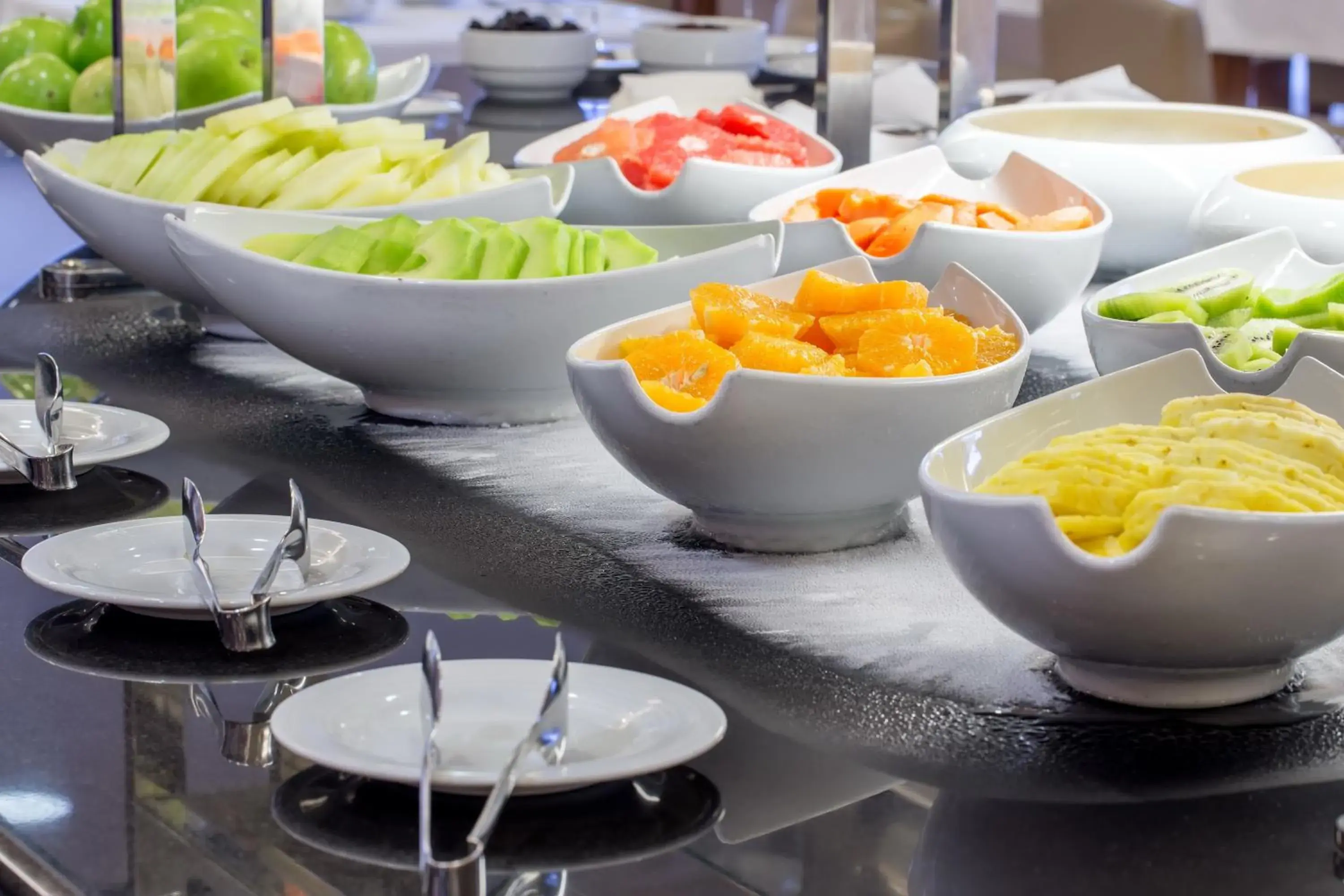 Buffet breakfast in NAU Sao Rafael Suites