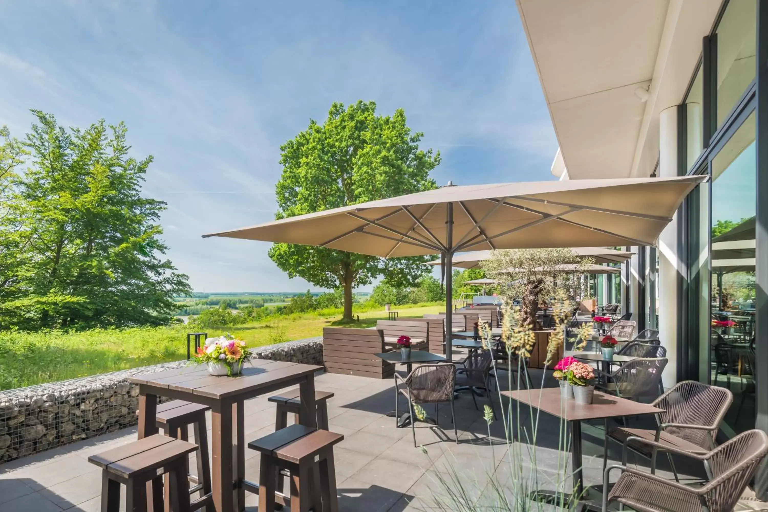 Balcony/Terrace in Fletcher Hotel-Restaurant de Wageningsche Berg