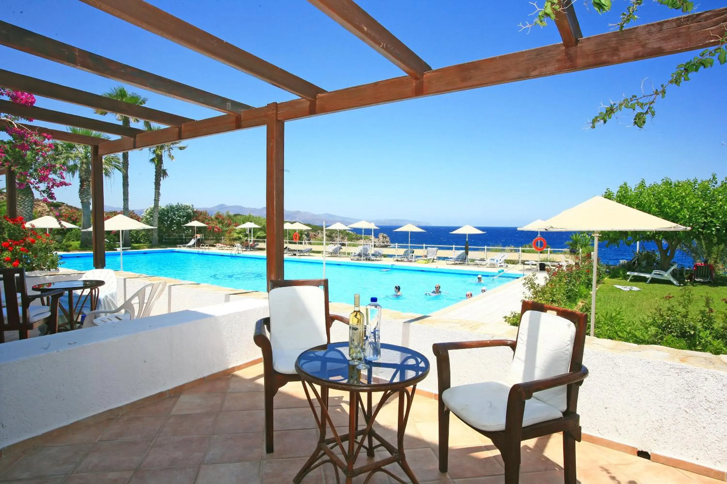 Balcony/Terrace, Swimming Pool in Istron Bay Hotel