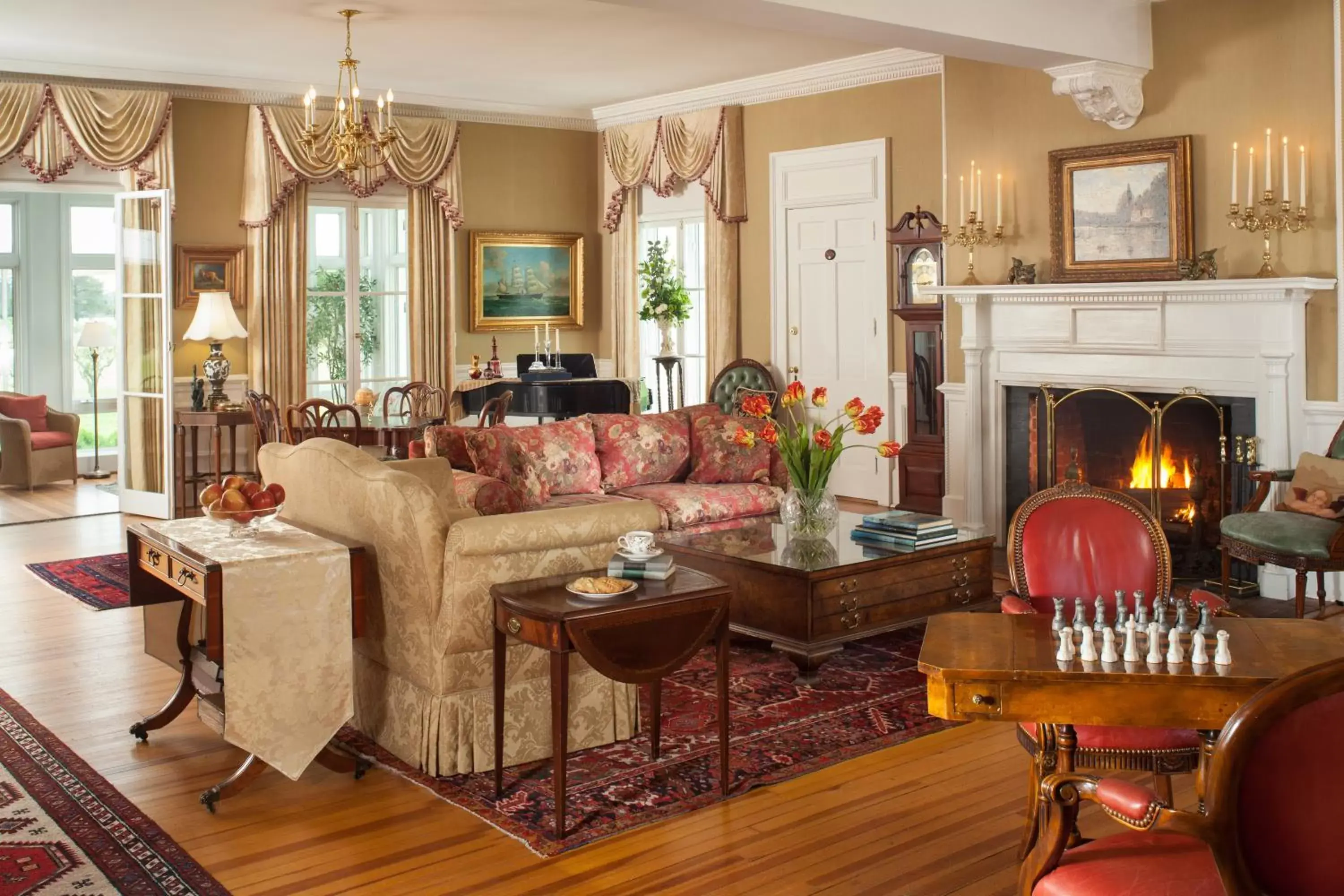 Seating Area in Inn at Warner Hall