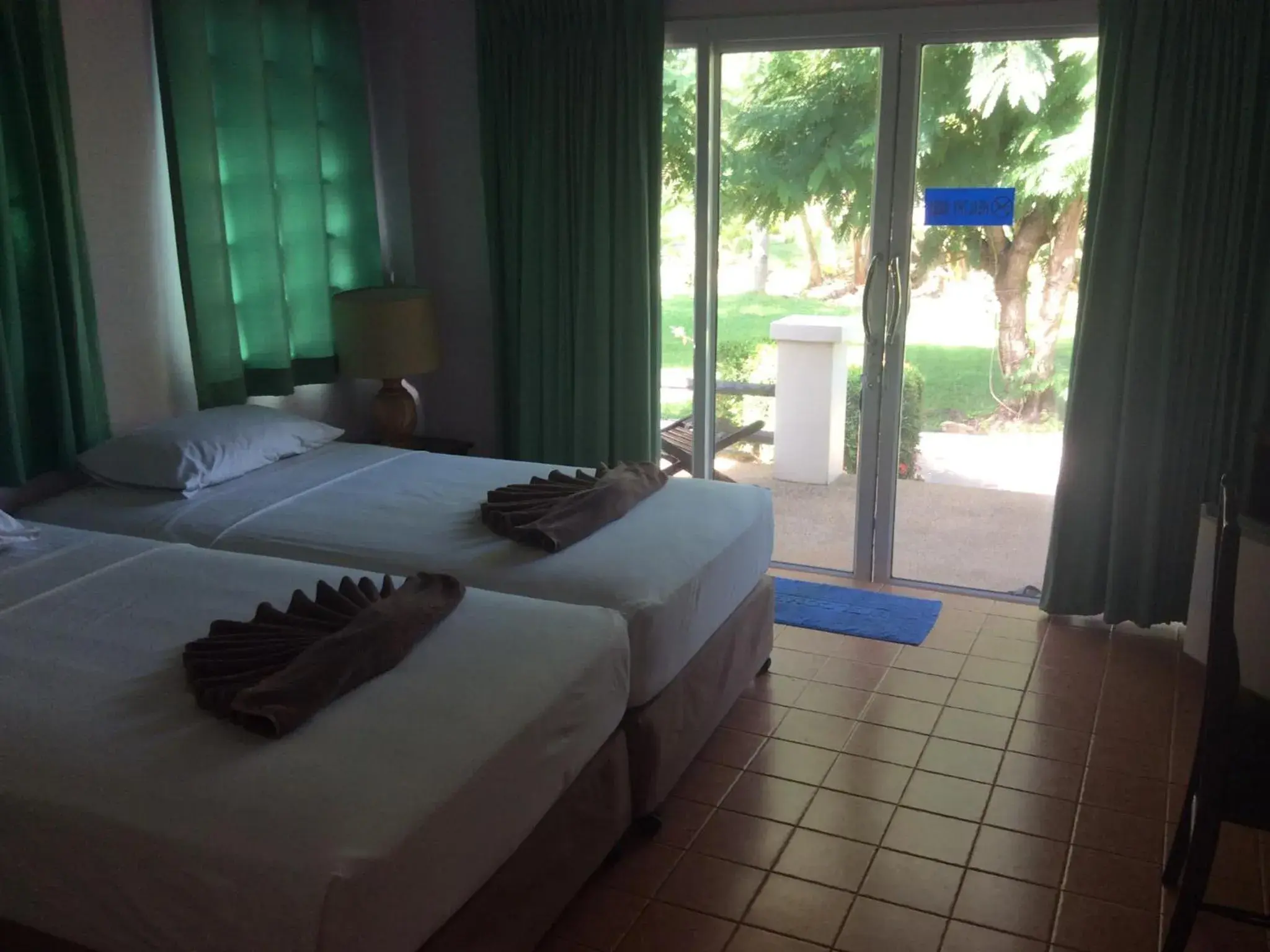 Balcony/Terrace, Bed in Gooddays Lanta Beach Resort SHA