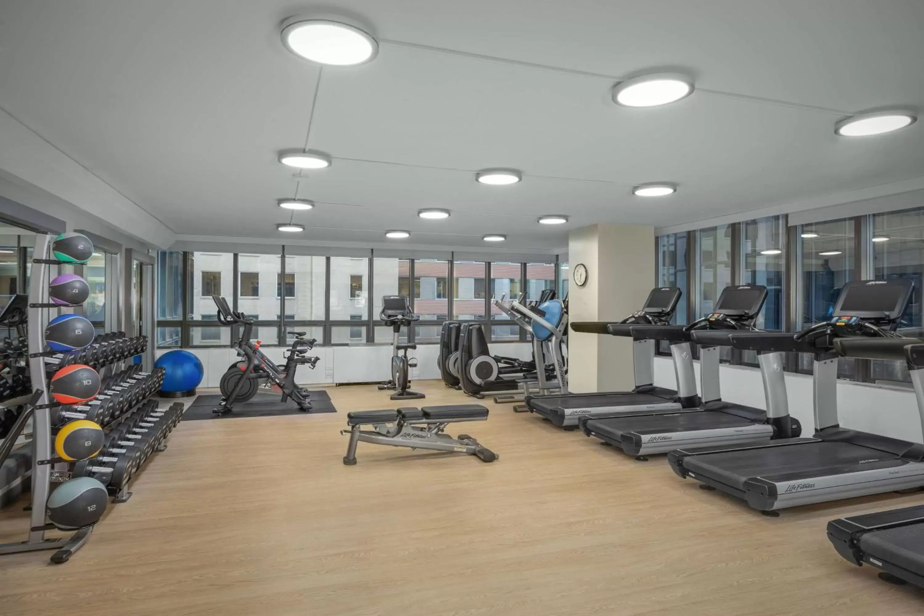 Fitness centre/facilities in The Marquette Hotel, Curio Collection by Hilton Fitness centre/facilities in The Marquette Hotel, Curio Collection by Hilton