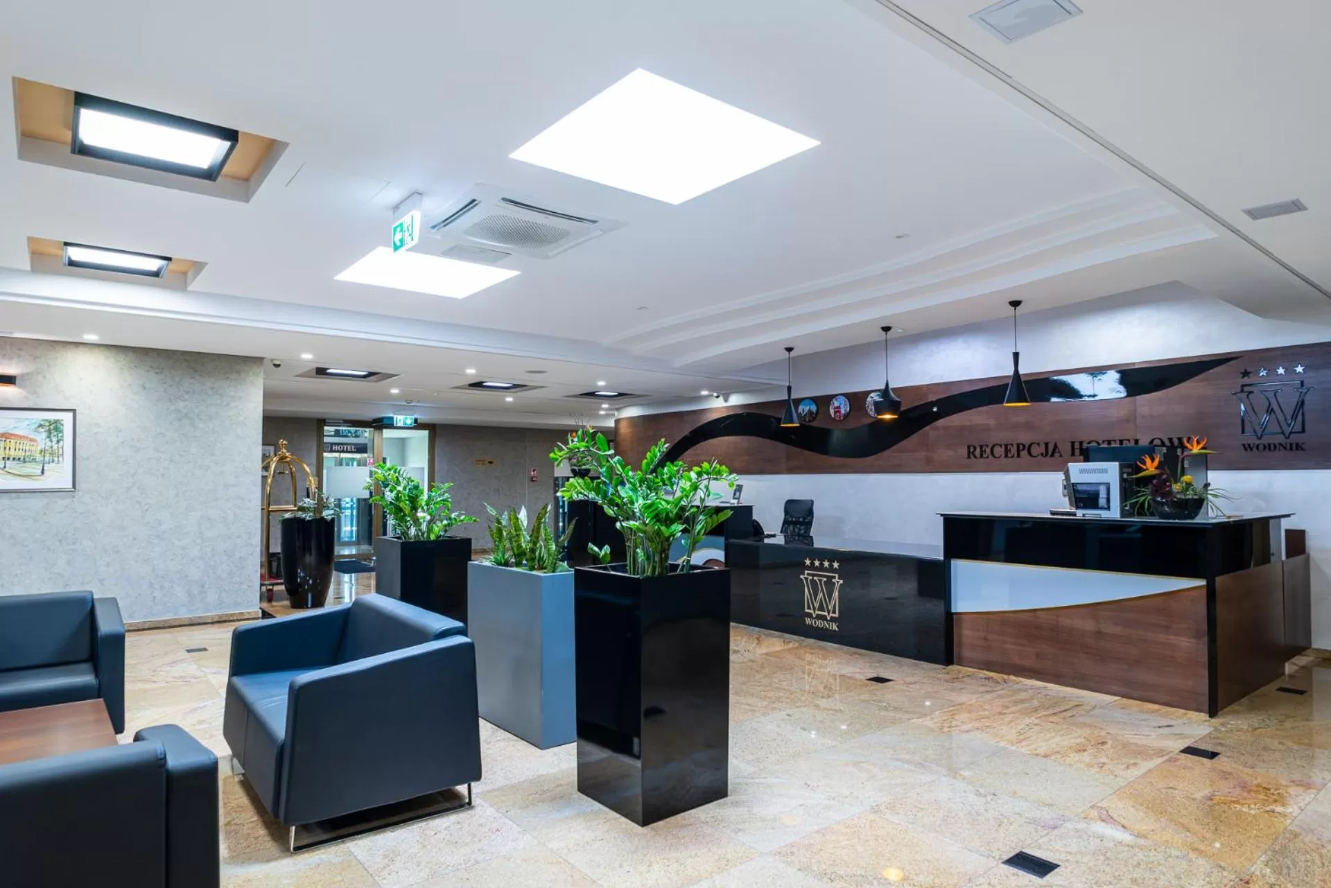 Lobby or reception in Hotel Wodnik