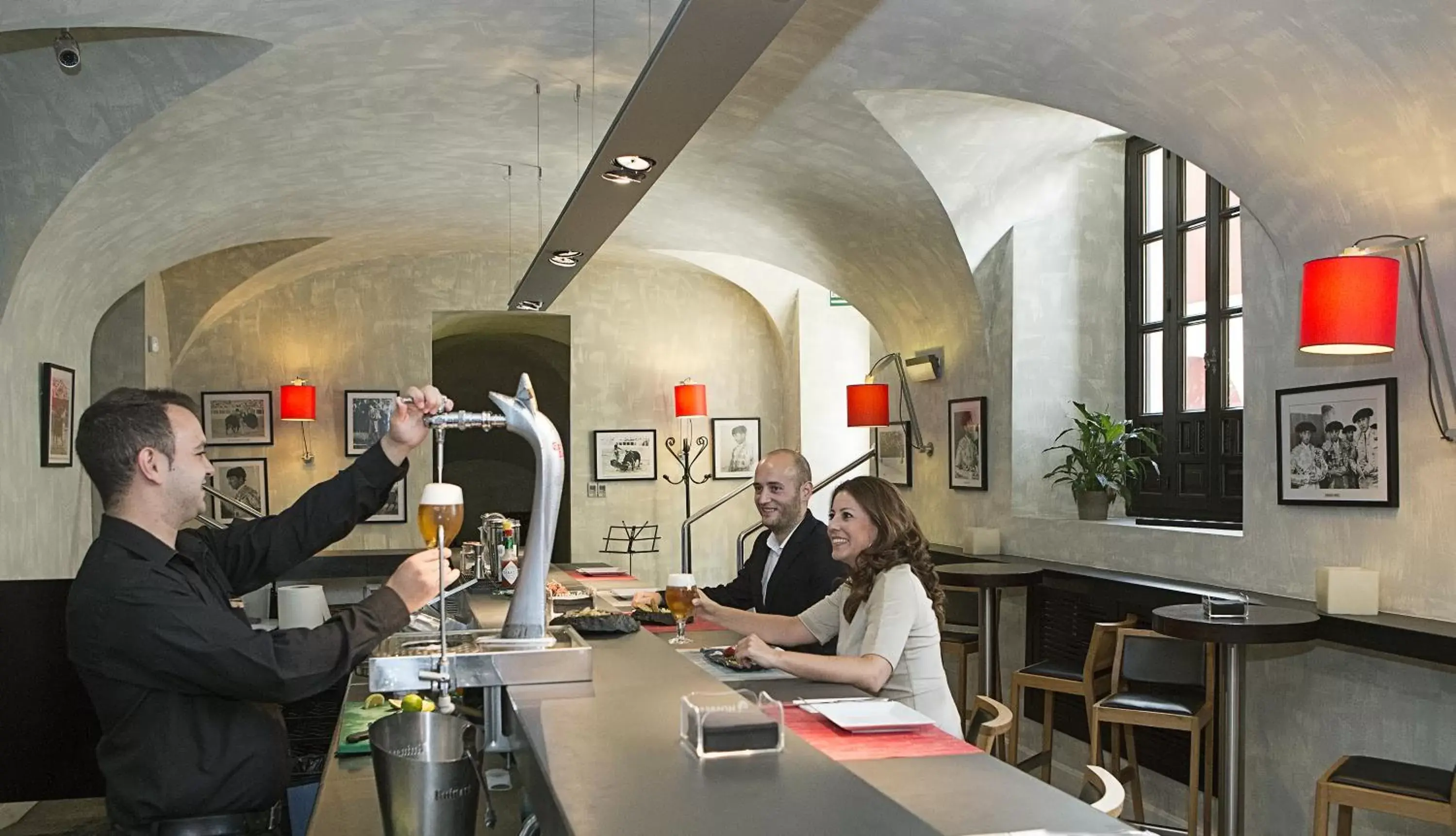 Lounge or bar in Hospes Palacio del Bailio, a Member of Design Hotels Lounge or bar in Hospes Palacio del Bailio, a Member of Design Hotels