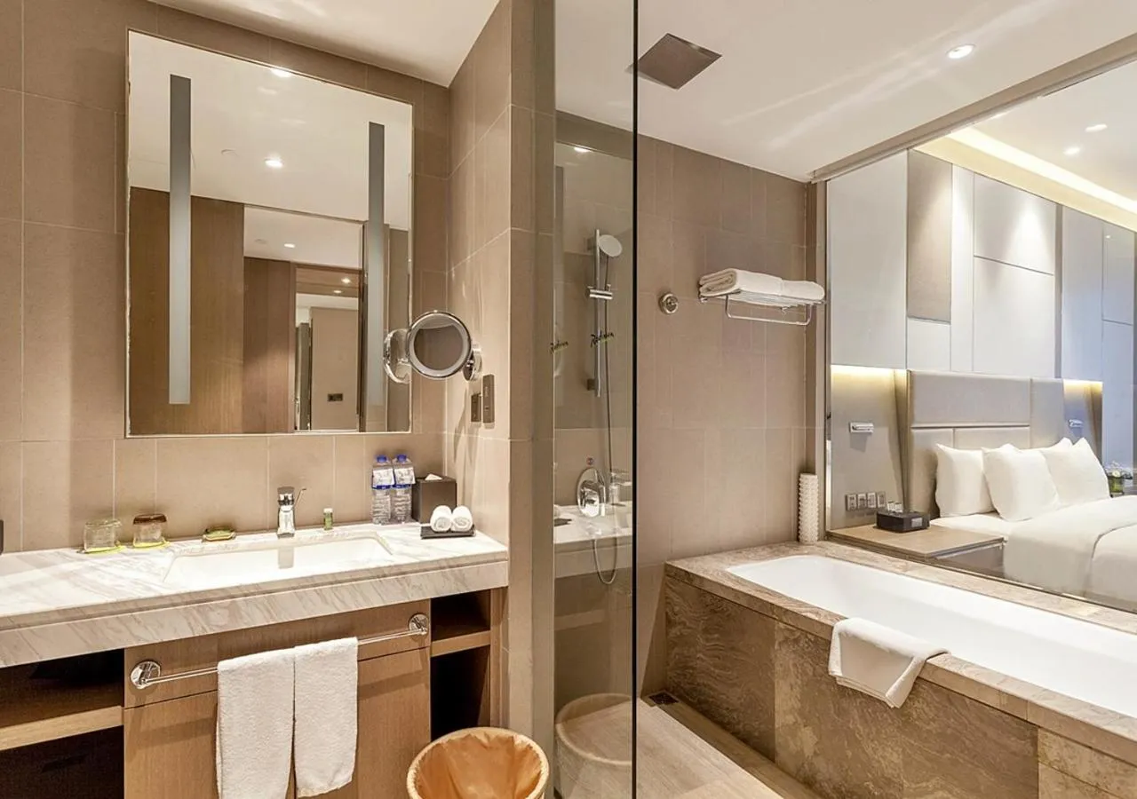 Bathroom in Radisson Exhibition Center Shanghai