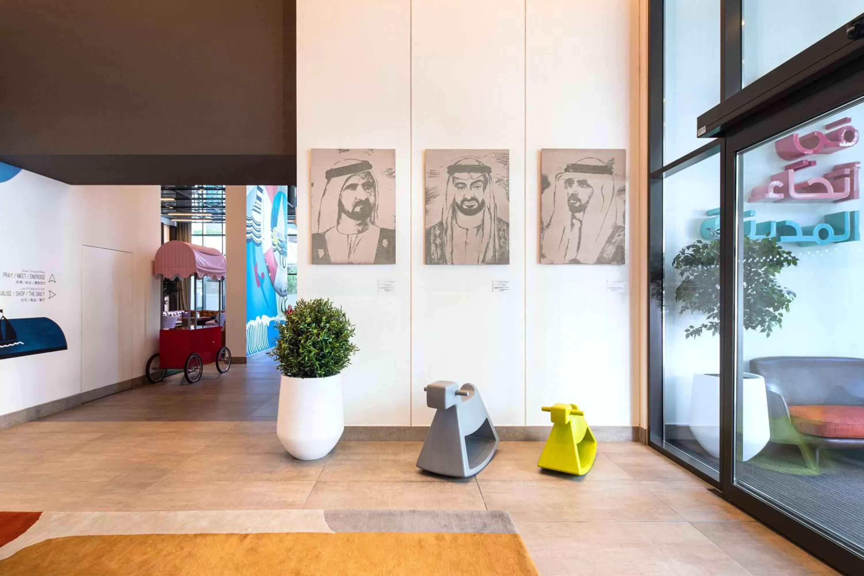 Lobby or reception in Rove Dubai Marina