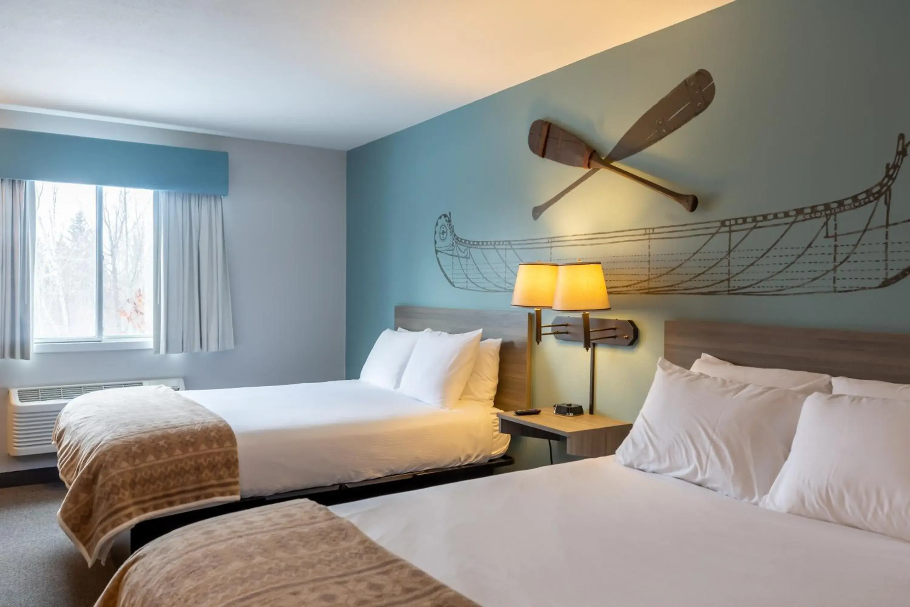 Queen Room with Two Queen Beds in Mountain Inn at Lutsen Queen Room with Two Queen Beds in Mountain Inn at Lutsen