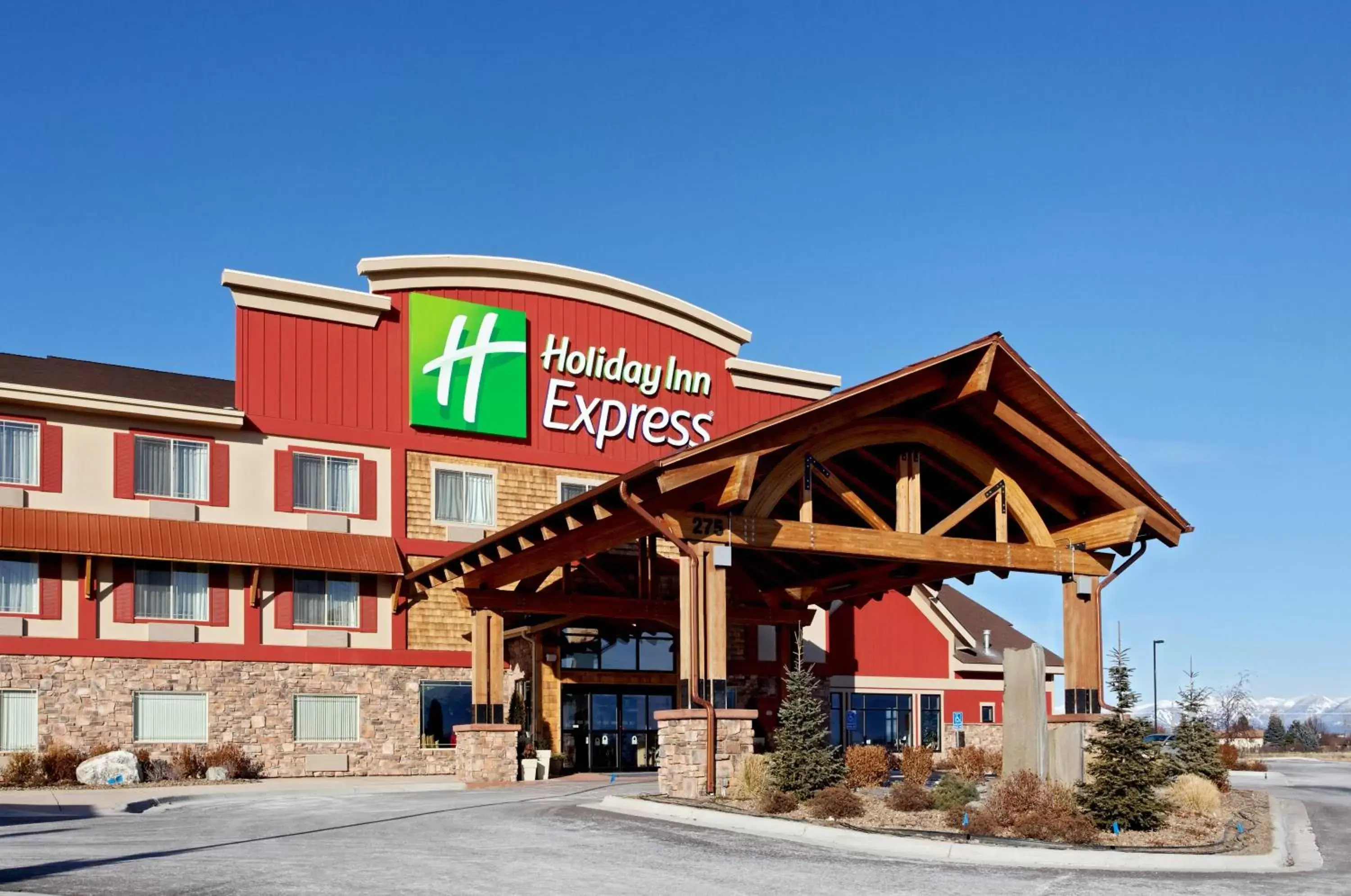 Property building in Holiday Inn Express Hotel & Suites Kalispell, an IHG Hotel