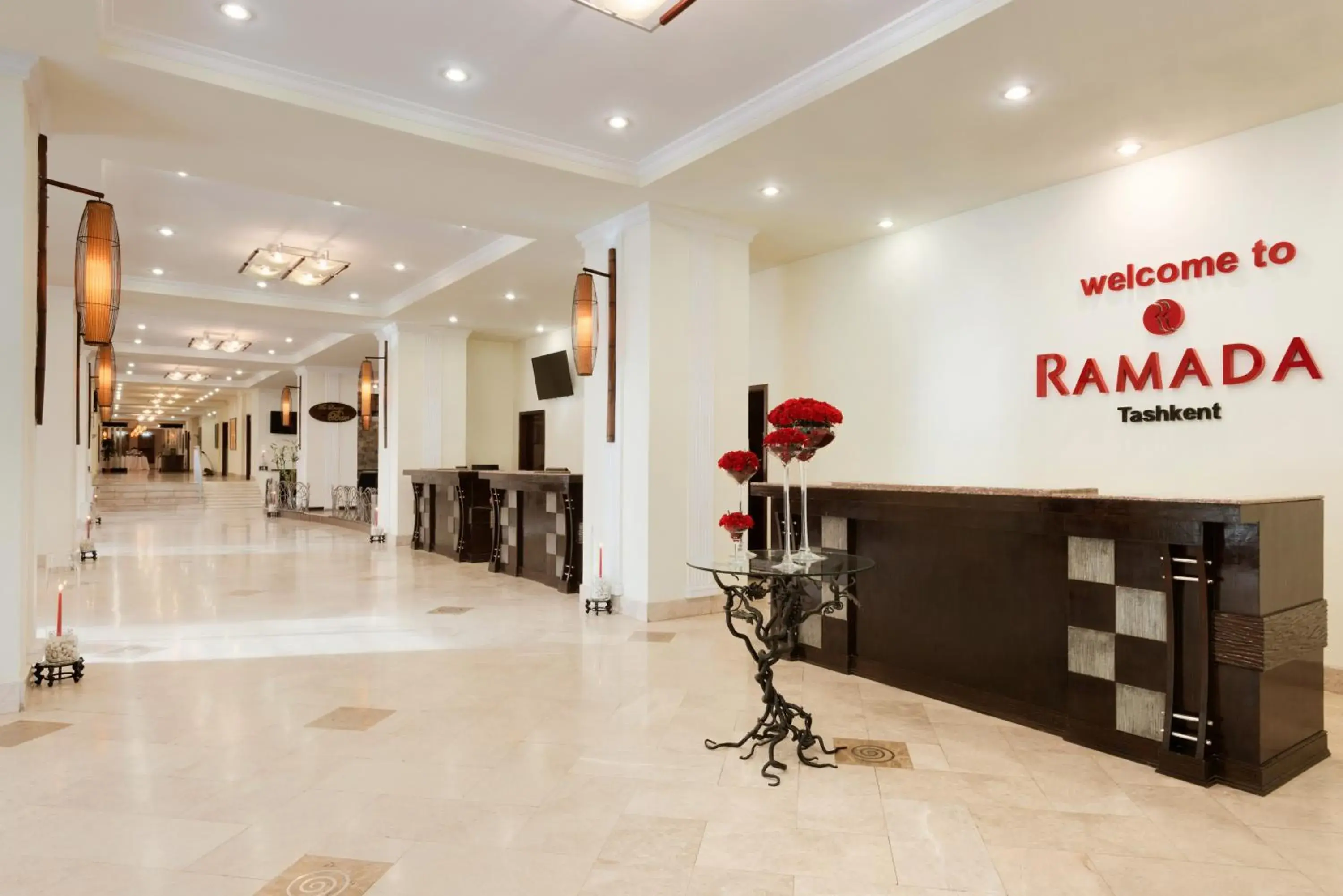 Lobby or reception in Ramada by Wyndham Tashkent Lobby or reception in Ramada by Wyndham Tashkent