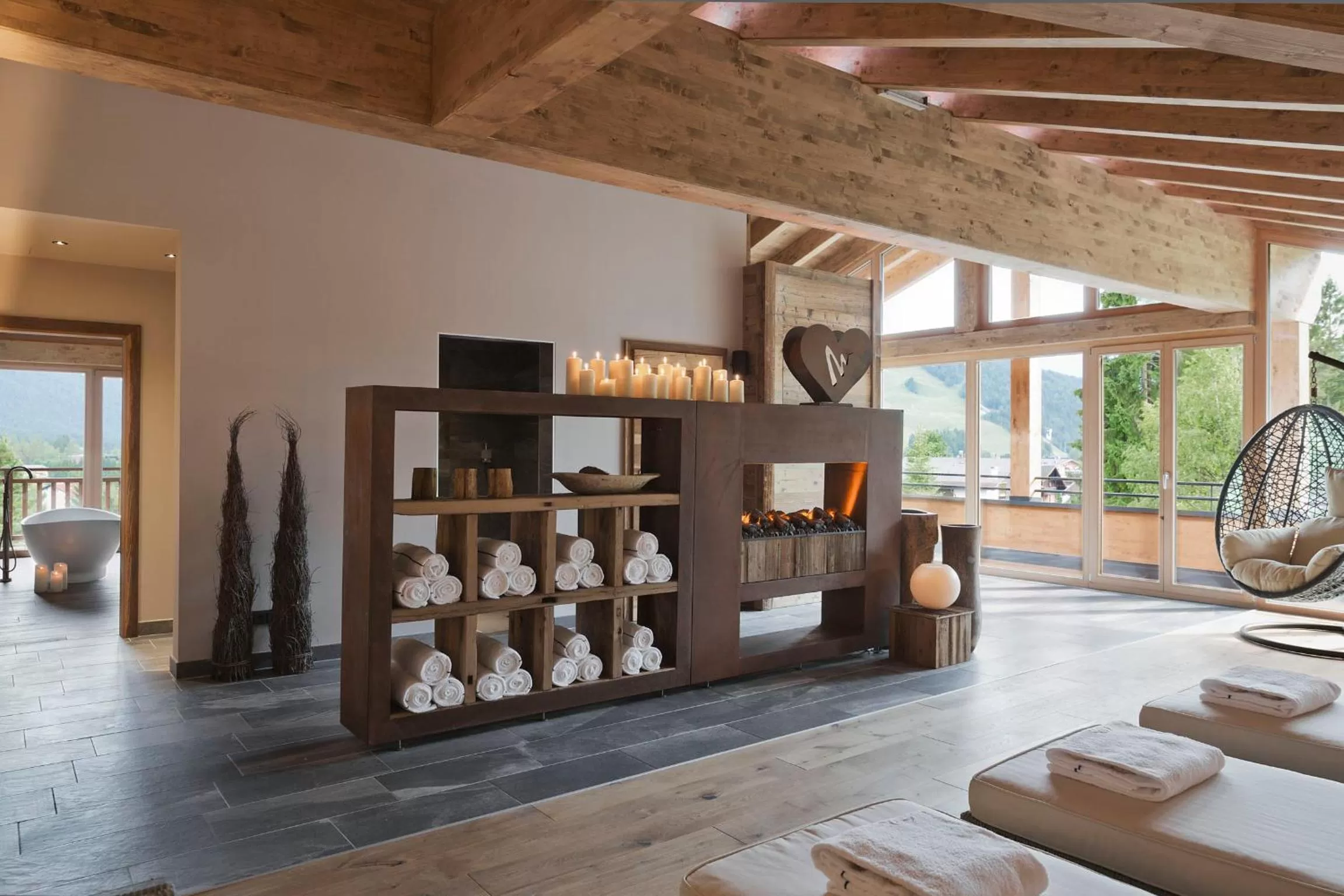 Sauna in Natur & Spa Hotel Lärchenhof