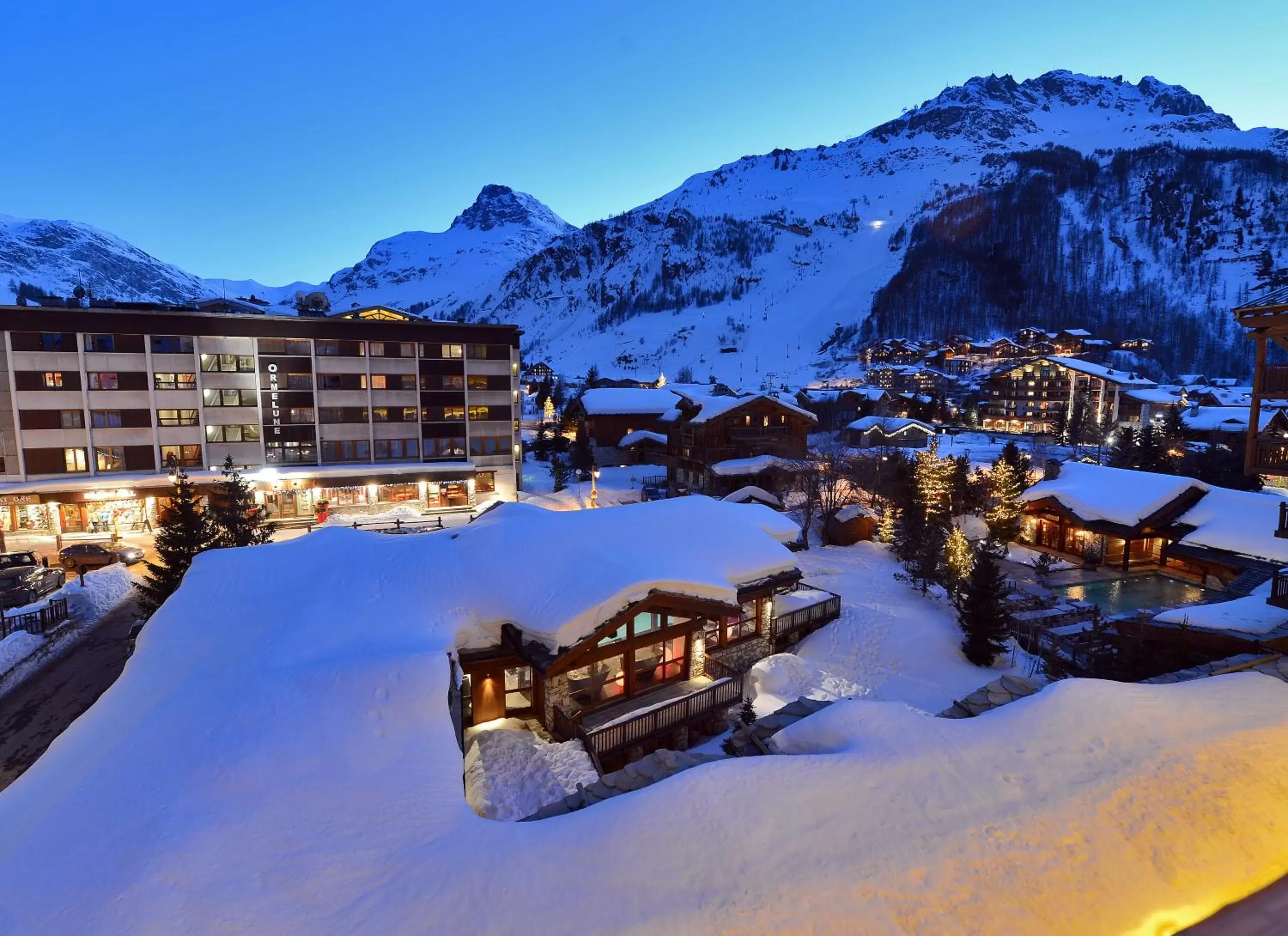 Mountain view, Winter in Hotel Tsanteleina