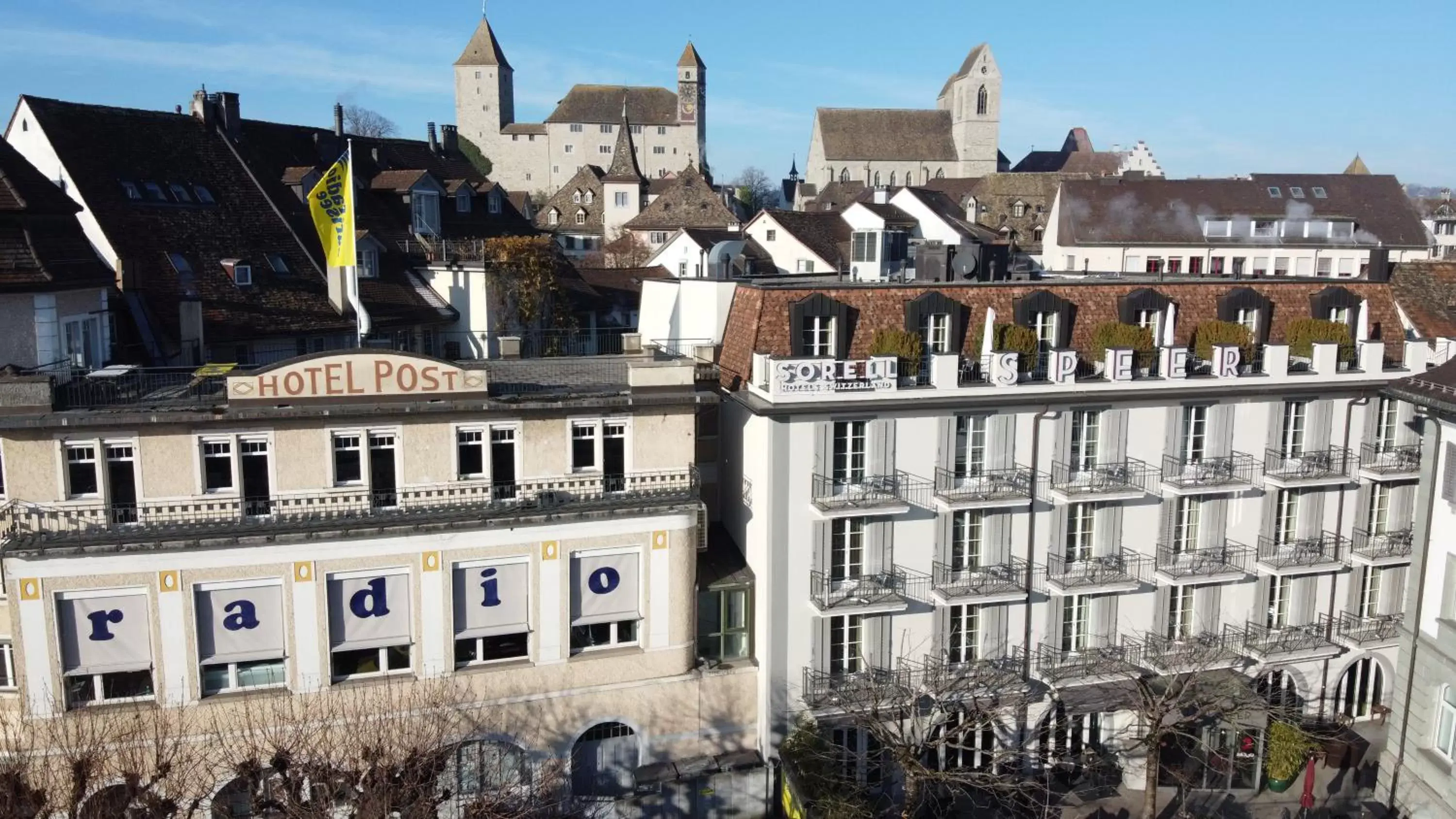 Bird's eye view, Property Building in Sorell Hotel Speer