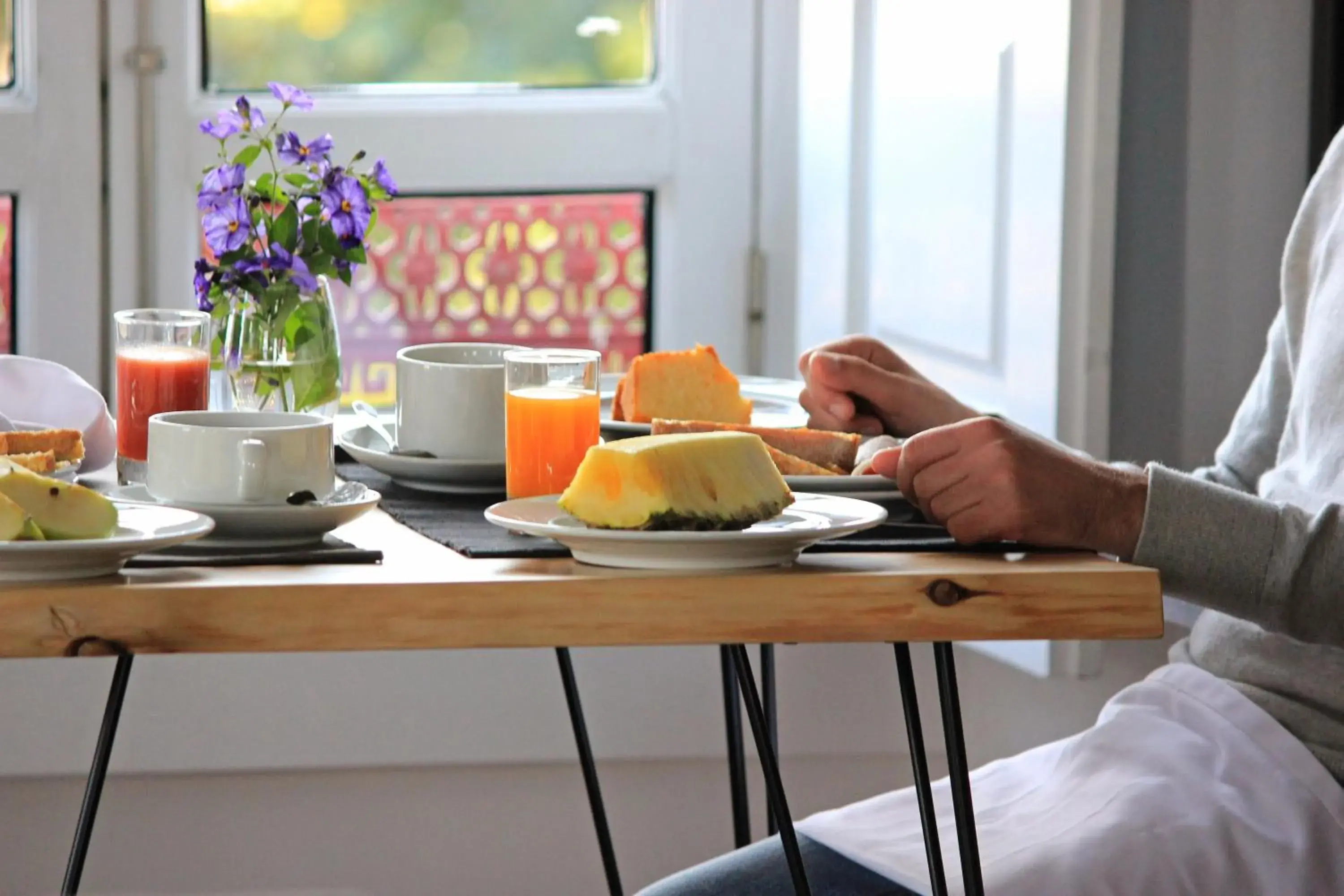 Continental breakfast in Amoras Country House Hotel