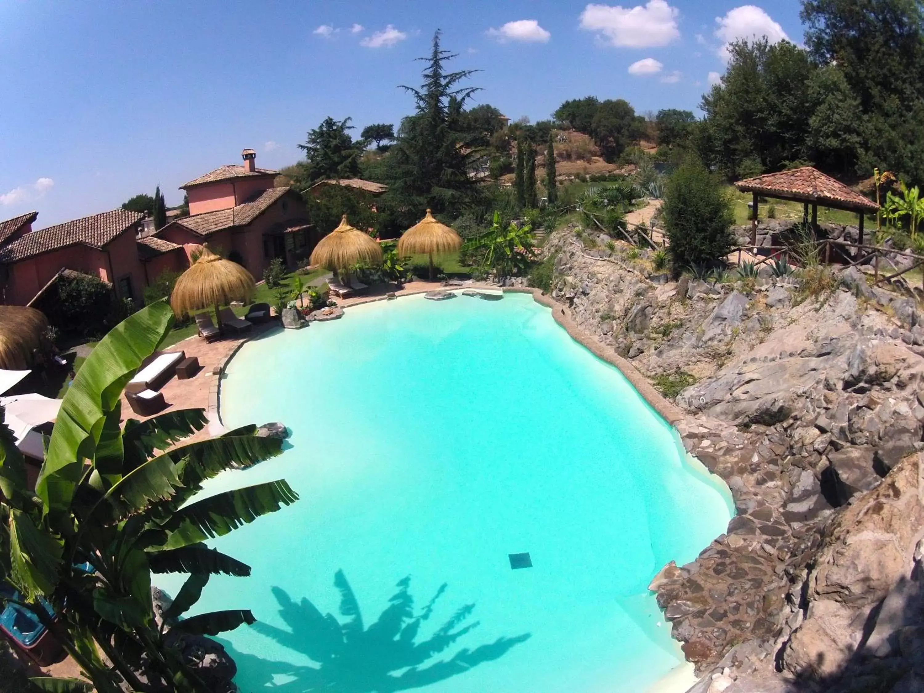 Pool View in Antica Pietrara B&B