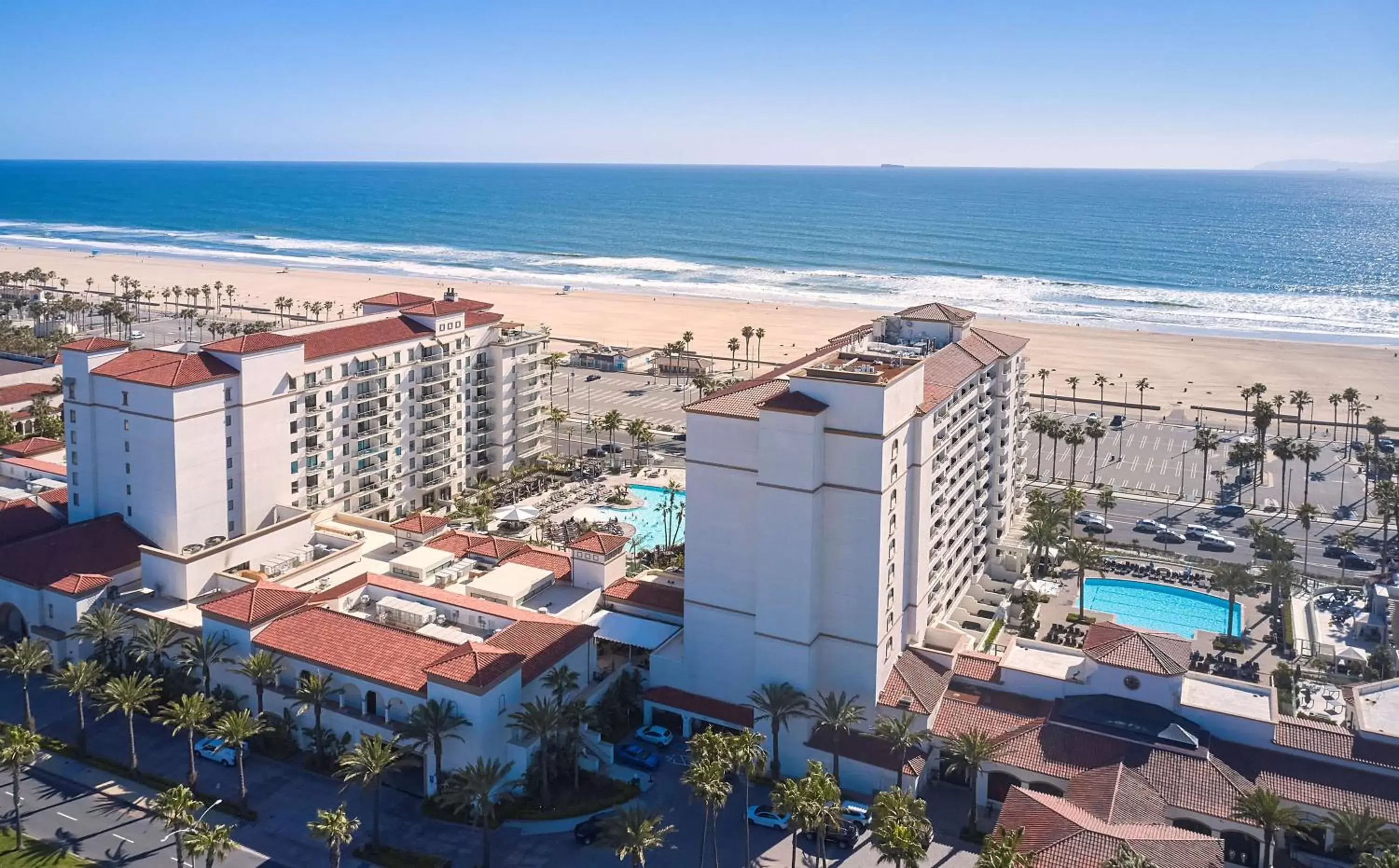 Property building, Bird's-eye View in The Waterfront Beach Resort, A Hilton Hotel