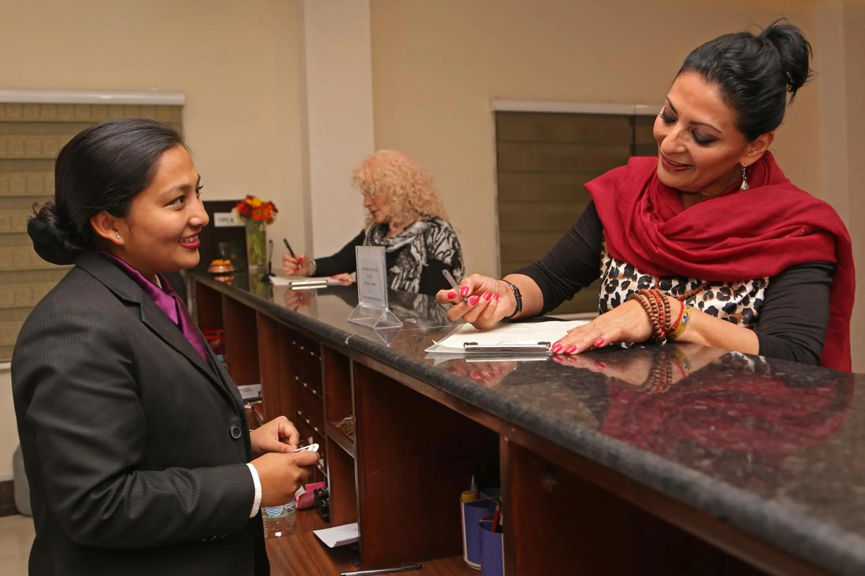 Lobby or reception in Hotel Harmika