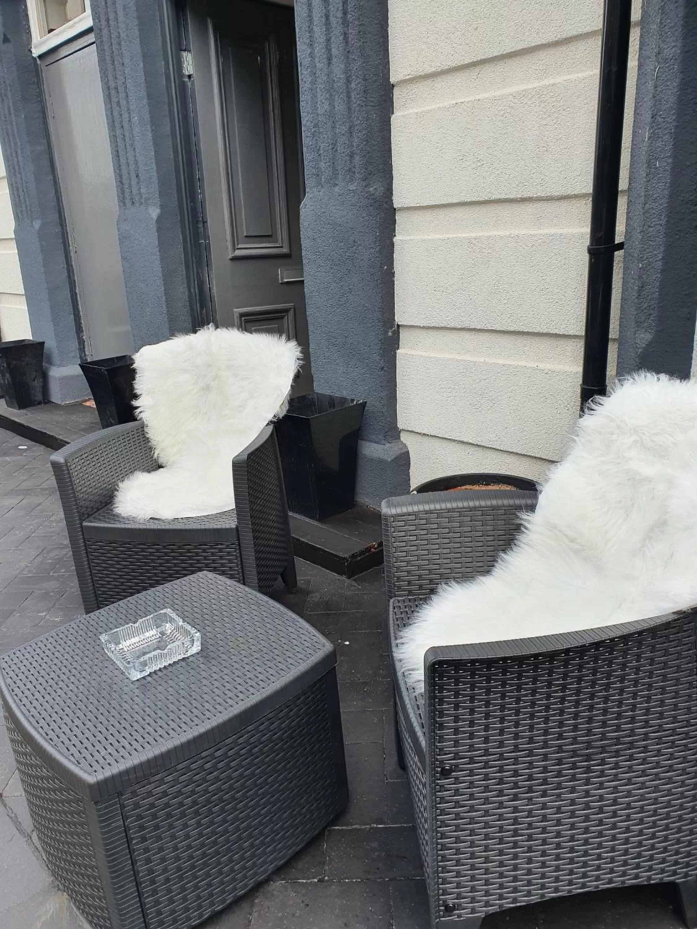 Facade/entrance, Patio/Outdoor Area in Balkan Hotel