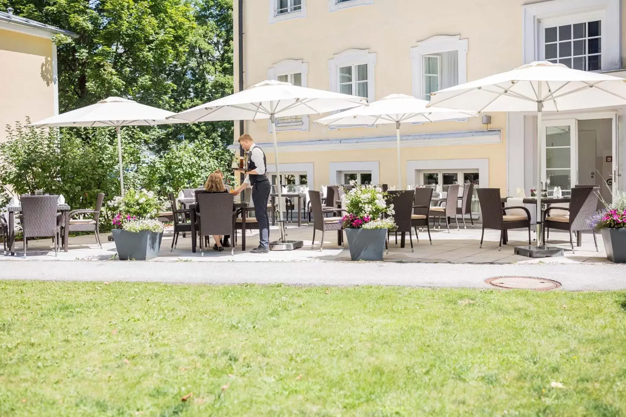 Balcony/Terrace, Restaurant/Places to Eat in ARCOTEL Castellani Salzburg