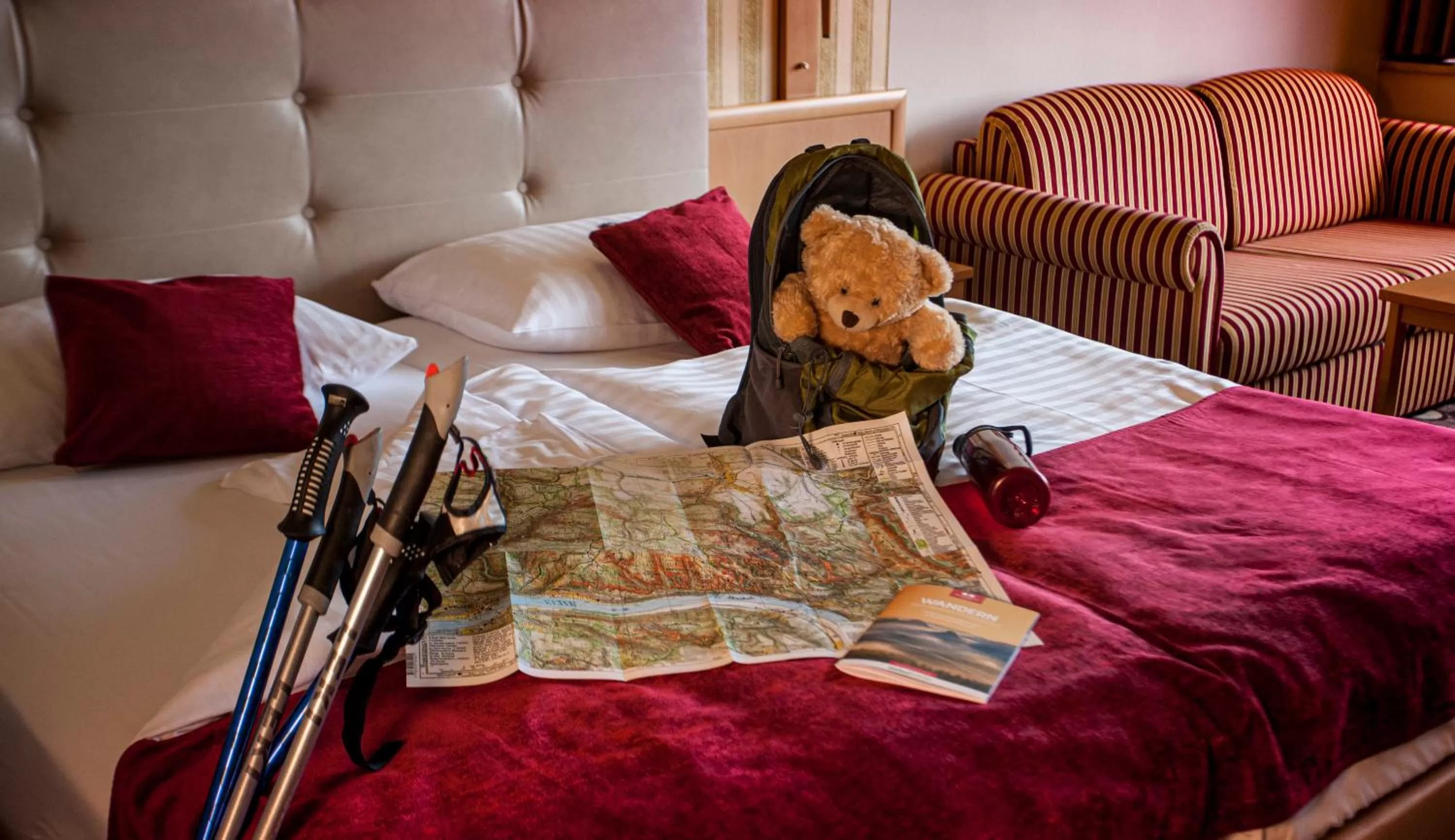 Bed in Berghotel Bastei