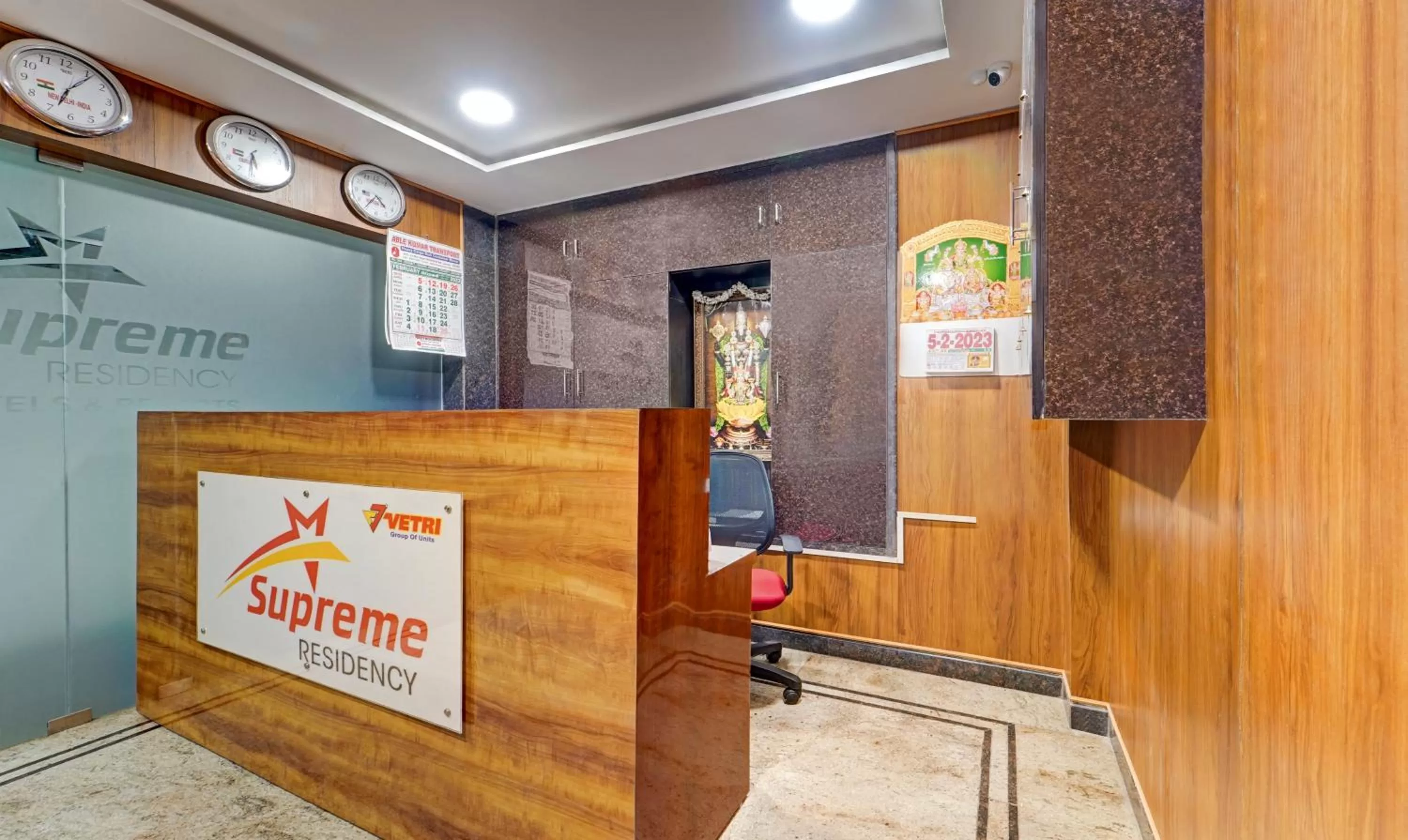 Lobby or reception in Treebo Vetri Supreme Residency