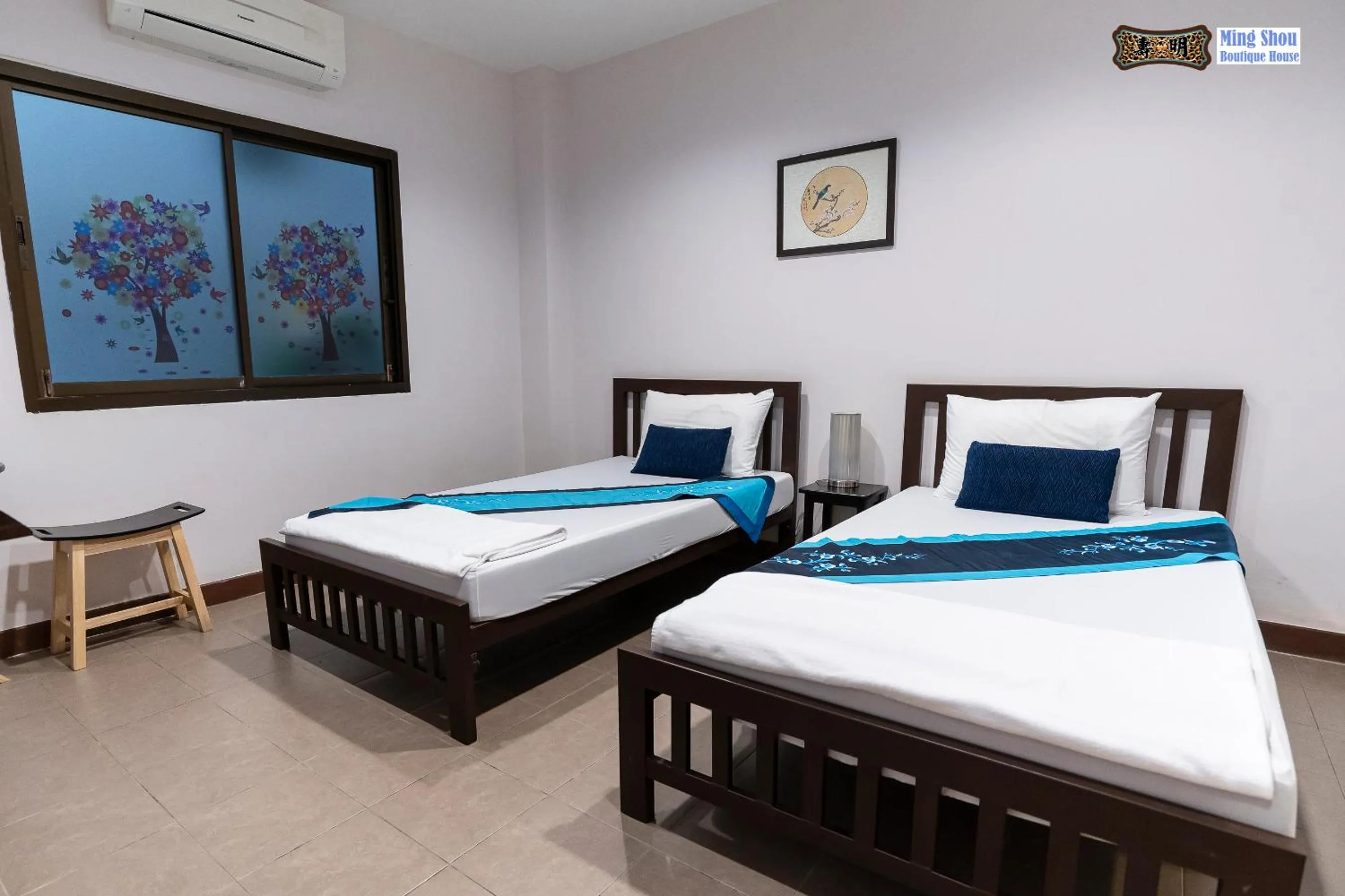 Bed in Ming Shou Boutique House