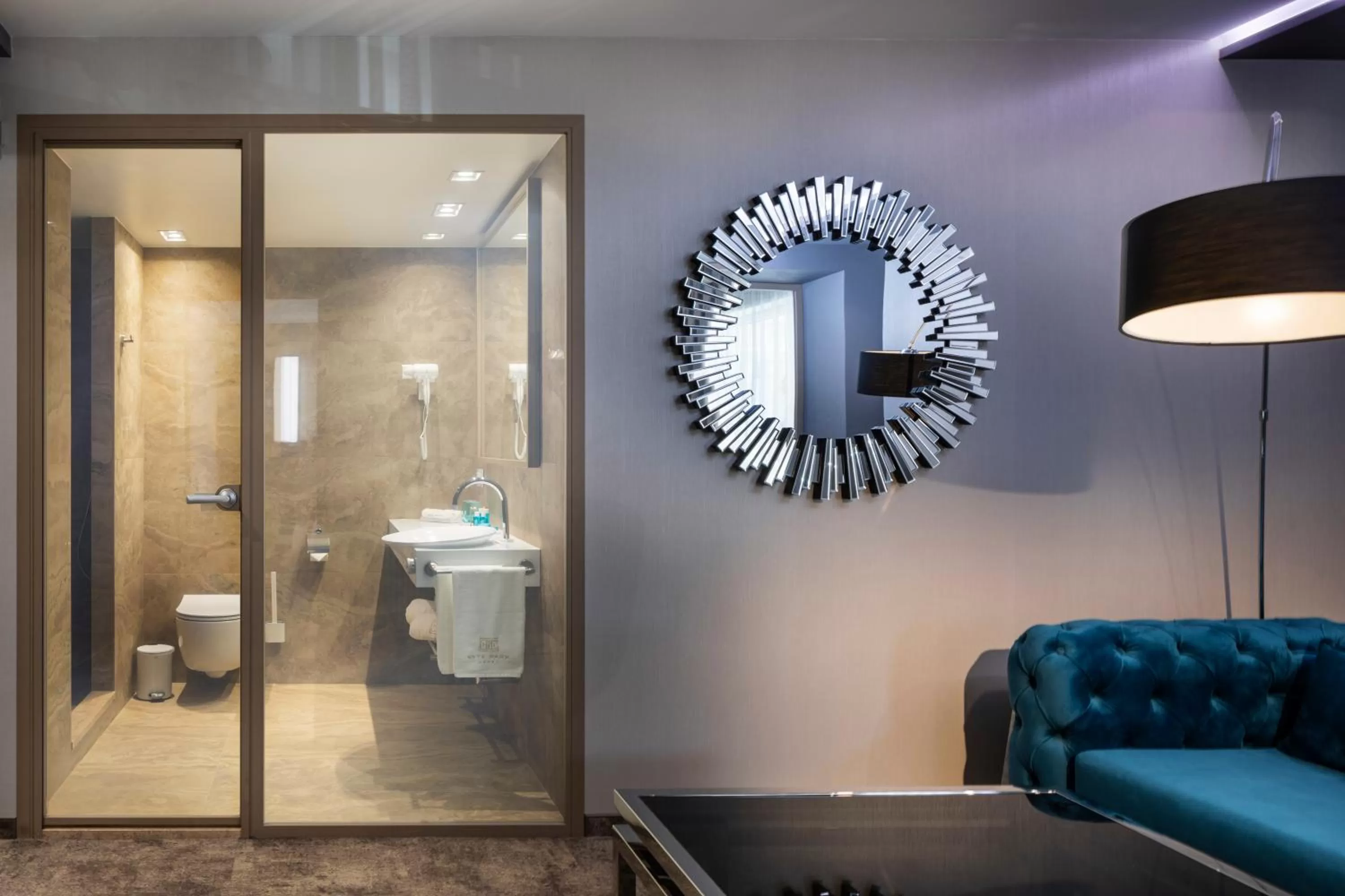 Bedroom in -- ESTE PARK HOTEL -- part of Urban Chic Luxury Design Hotels - Parking & Compliments - next to Shopping & Dining Mall Plovdiv