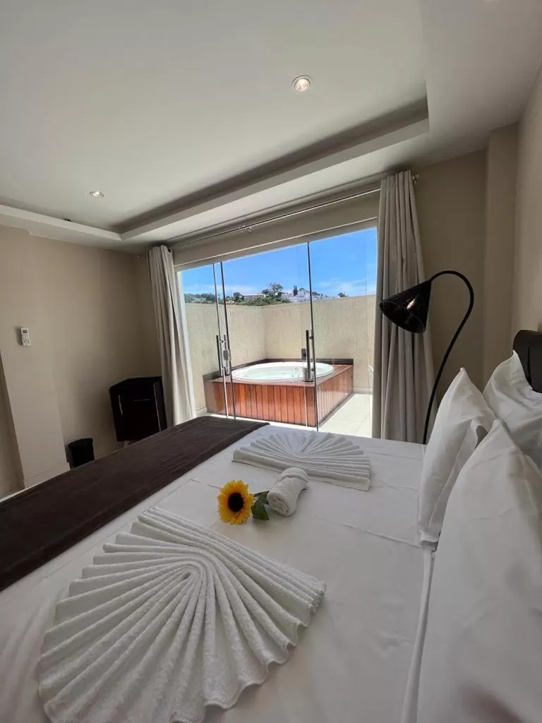 Bed in Pousada Arraial Tropical