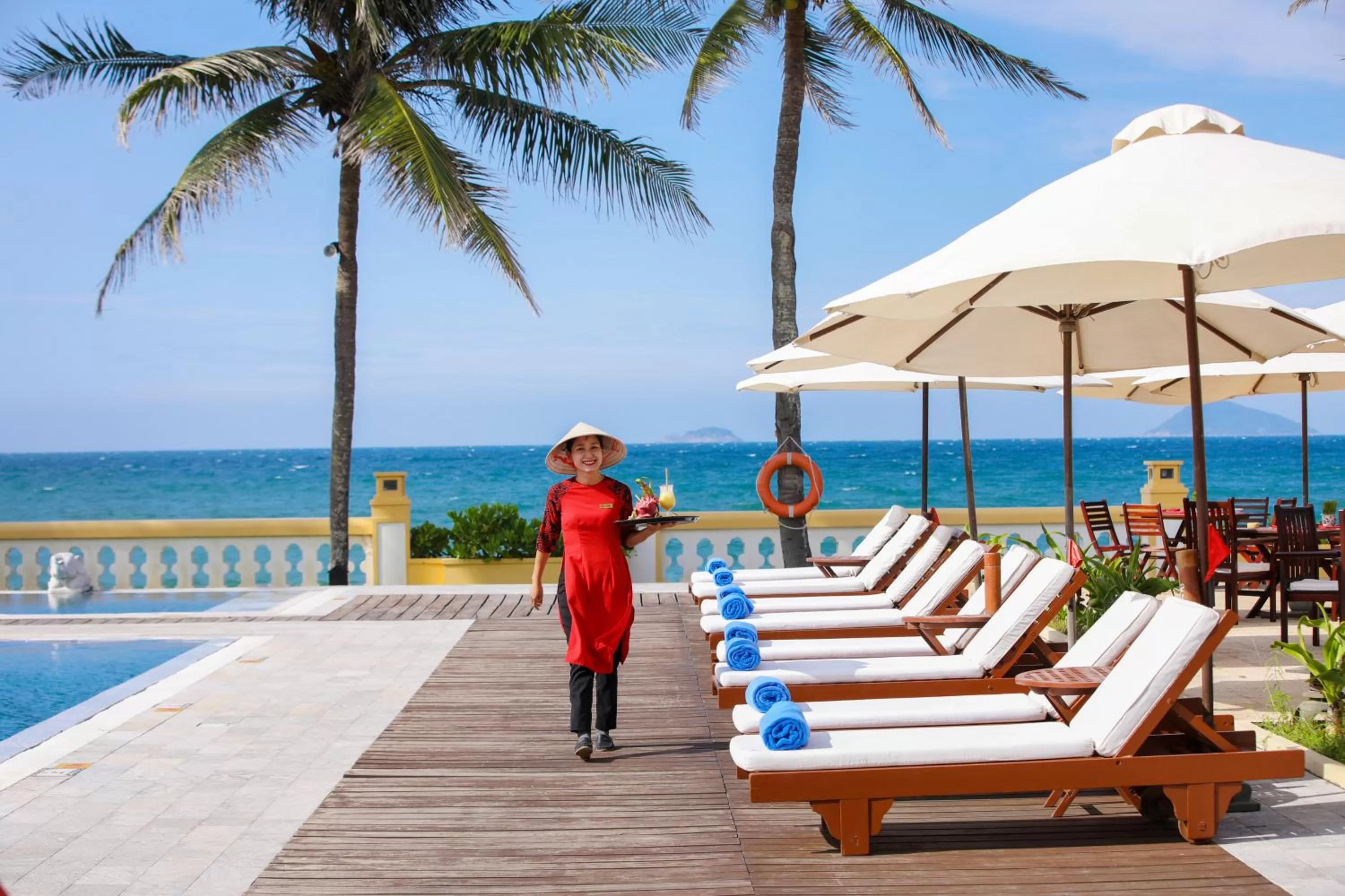 Swimming pool in Victoria Hoi An Beach Resort & Spa