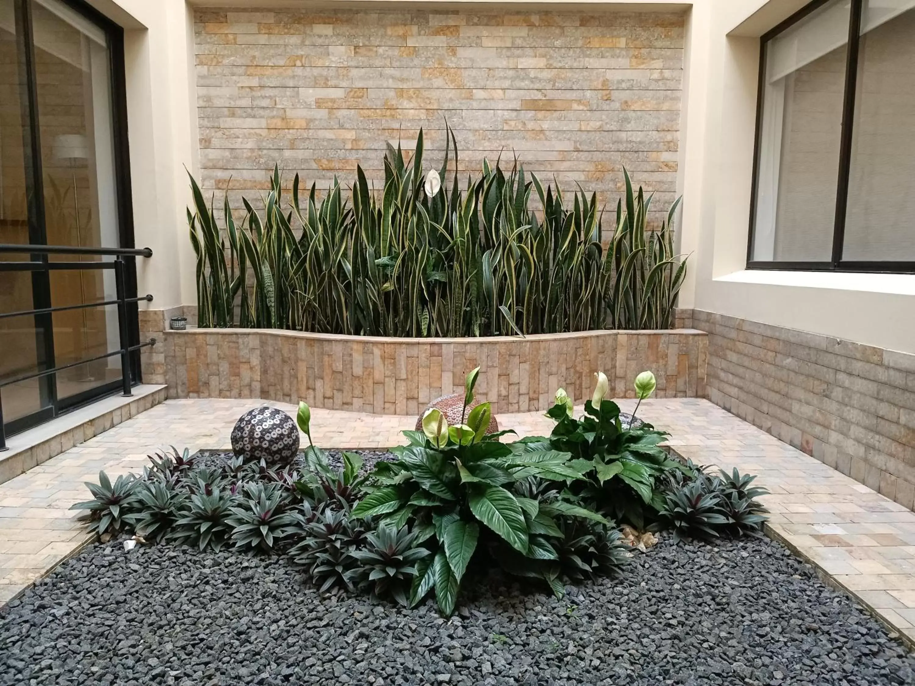 Patio in Hotel Boutique Confort Suites