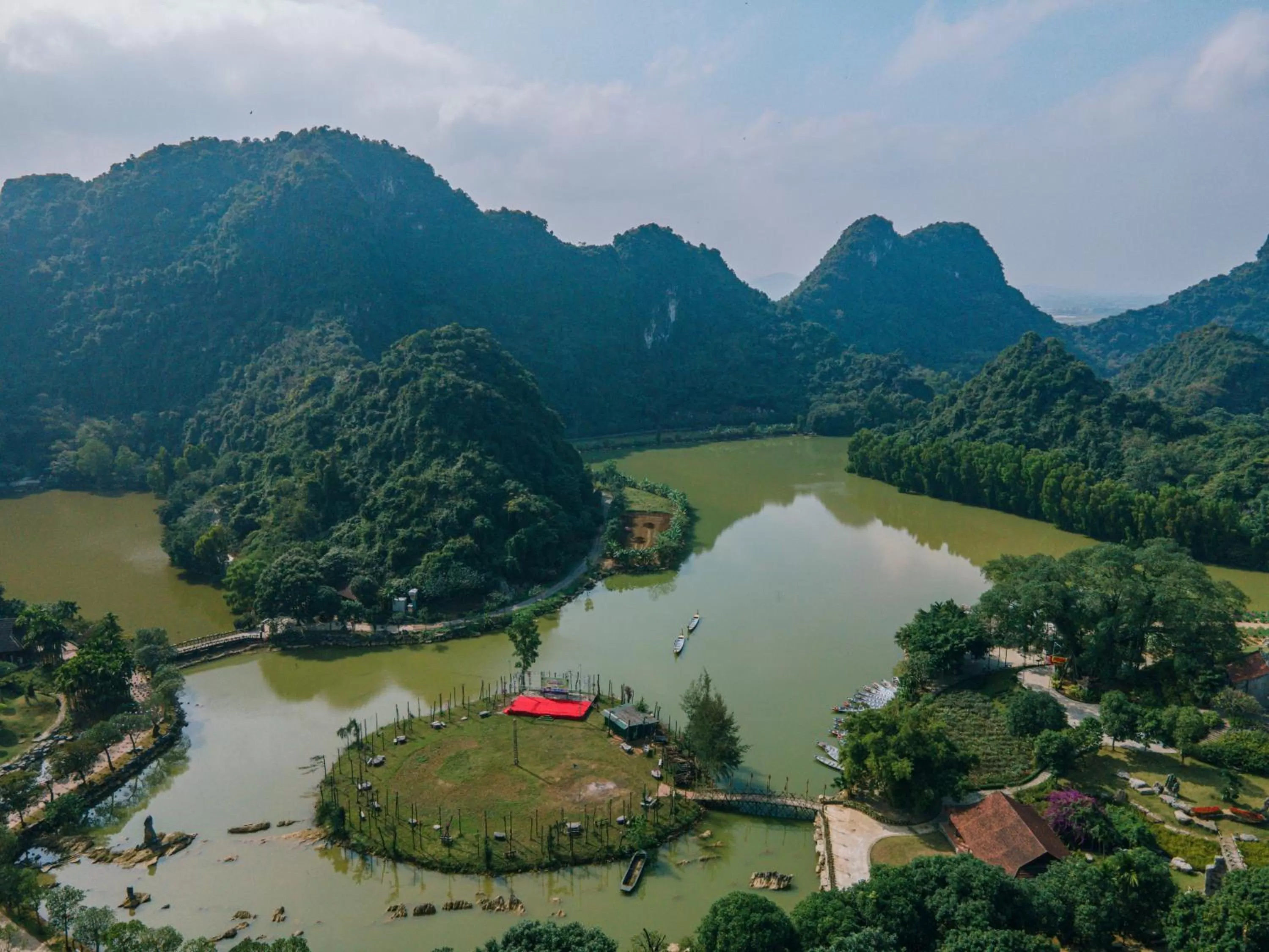 Natural landscape in Thung Nham Resort