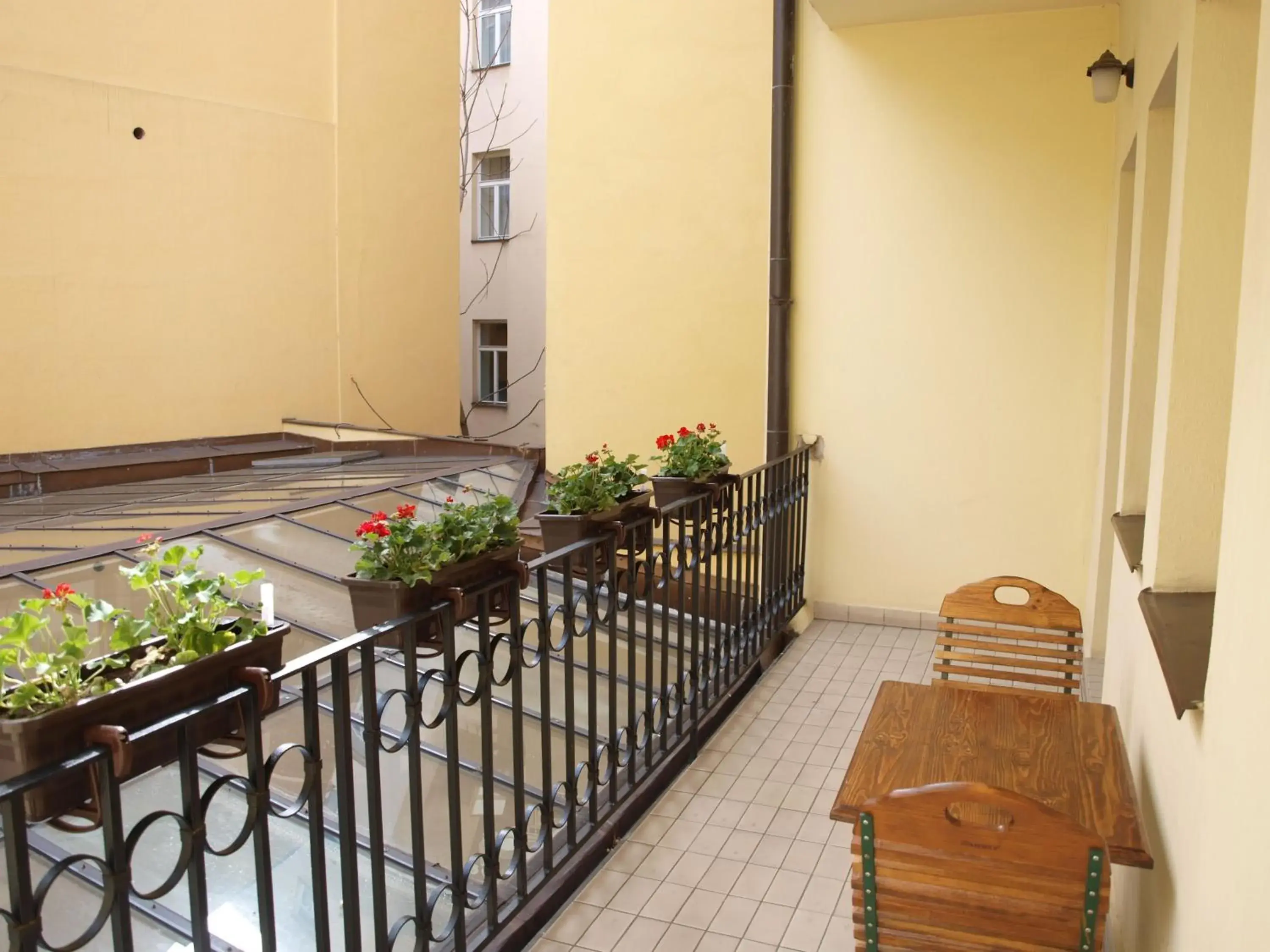 Balcony/Terrace in Antik Hotel Prague