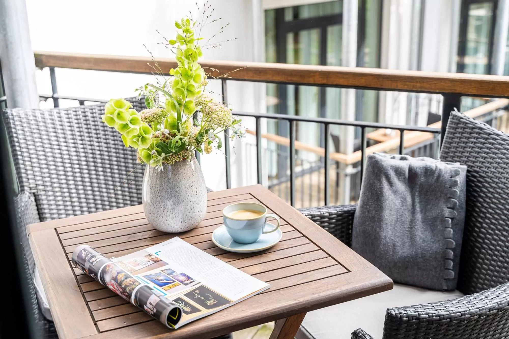 Balcony/Terrace in The Green Rostock Apartment Hotel