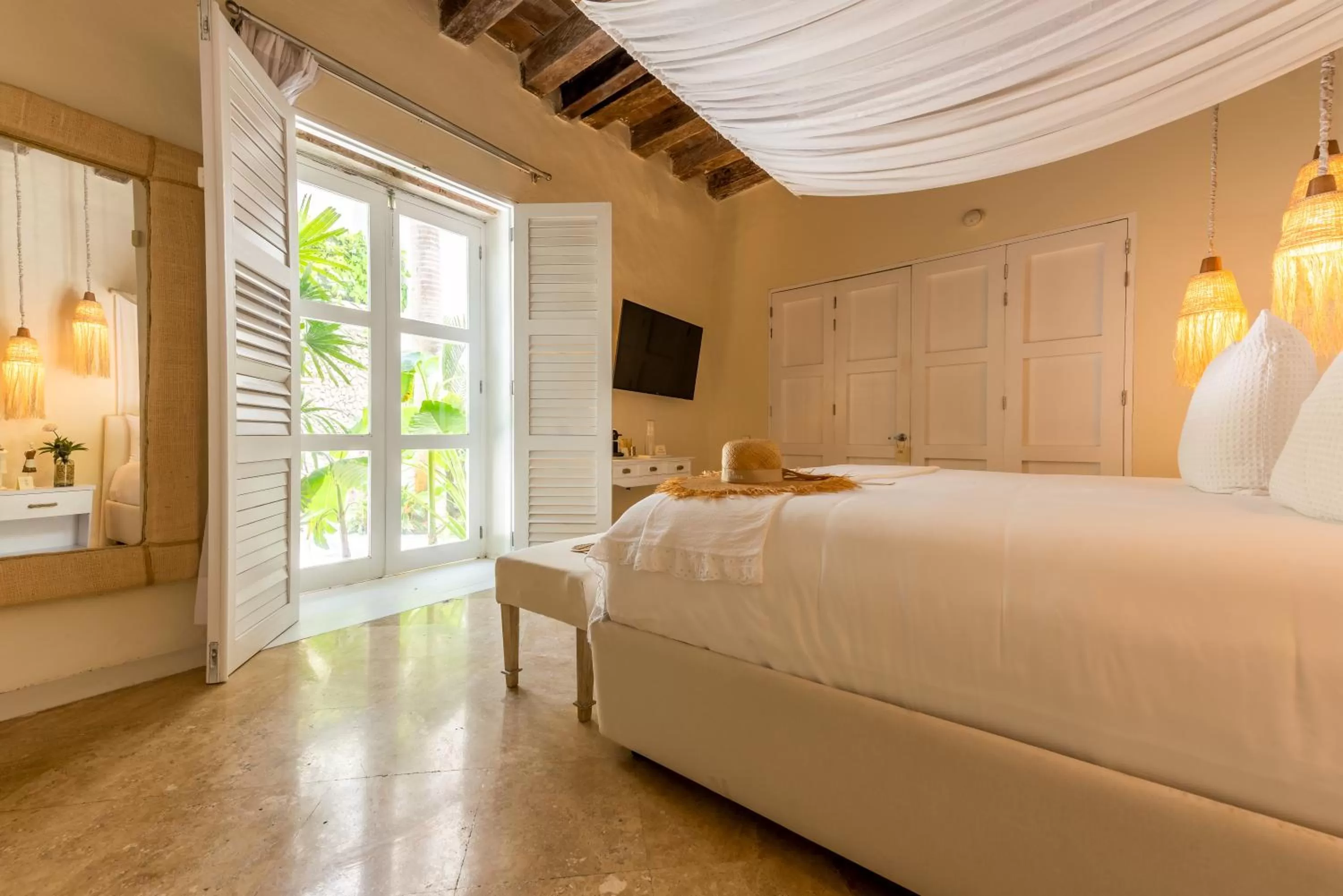 Bed in Casa Diluca Cartagena Hotel Boutique